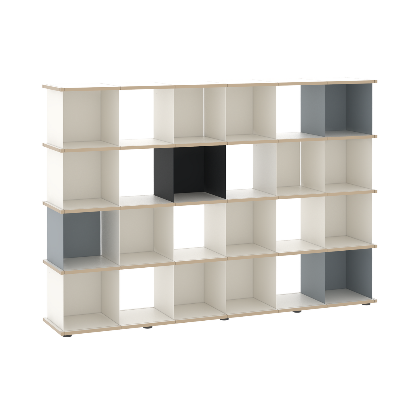 YU SHELF 6er / MDF weiß