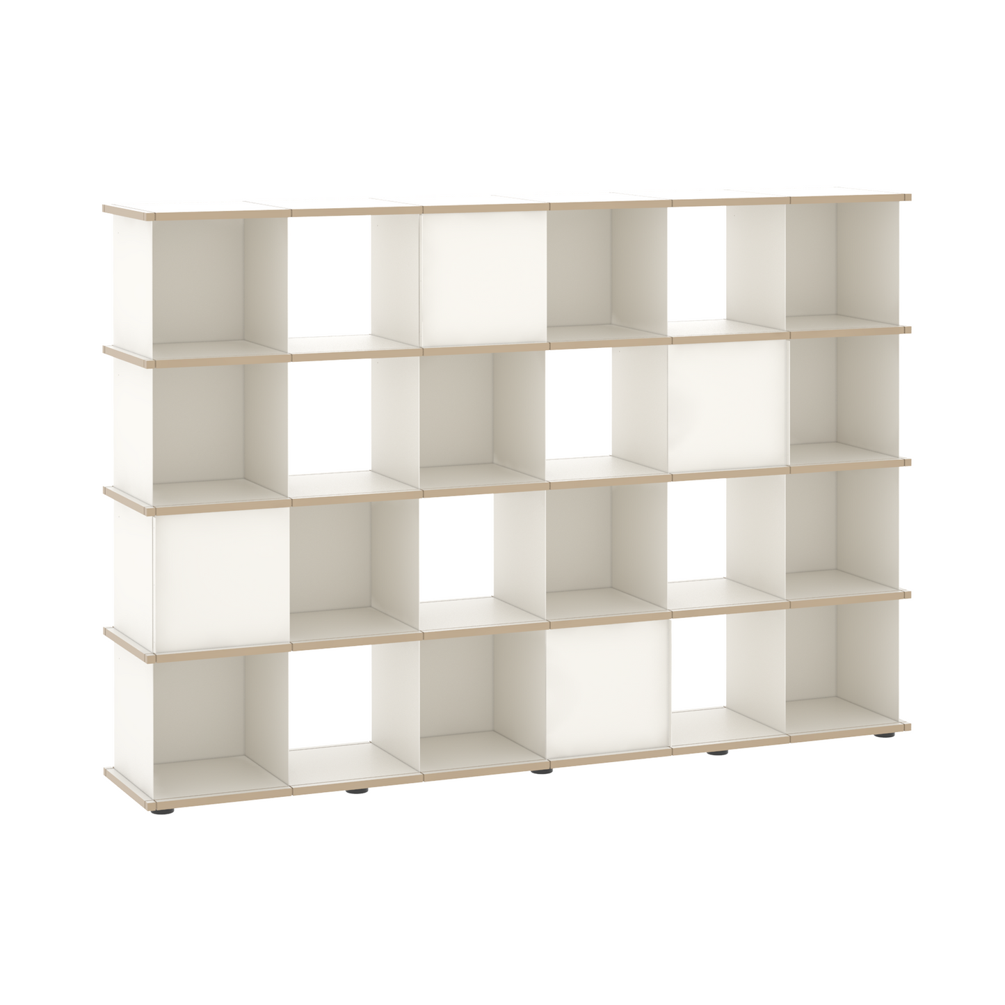 YU SHELF 6er / MDF weiß