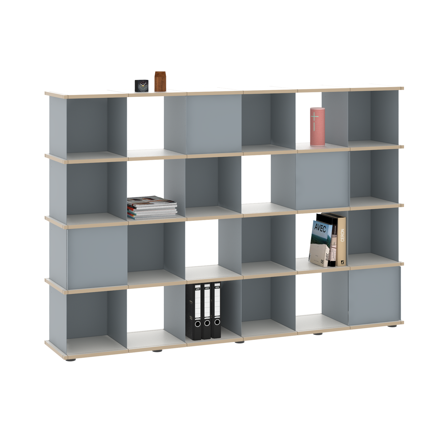 YU SHELF 6er / MDF weiß