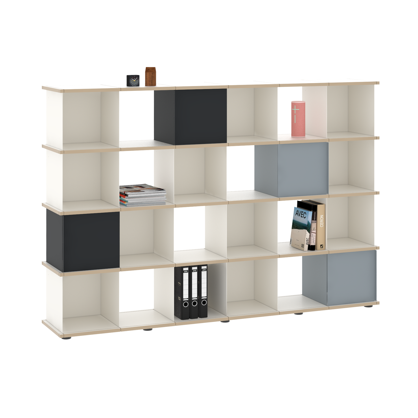 YU SHELF 6er / MDF weiß