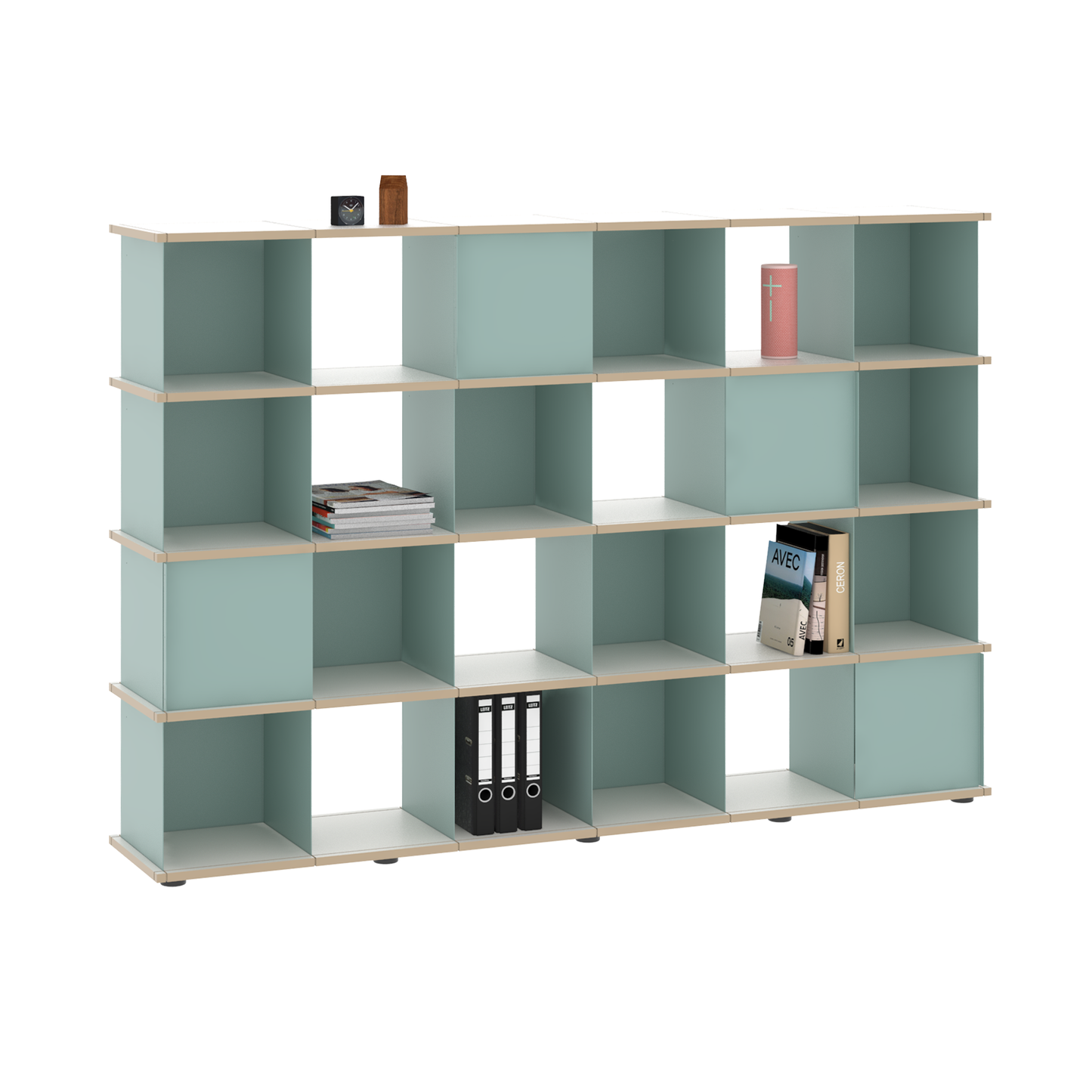 YU SHELF 6er / MDF weiß