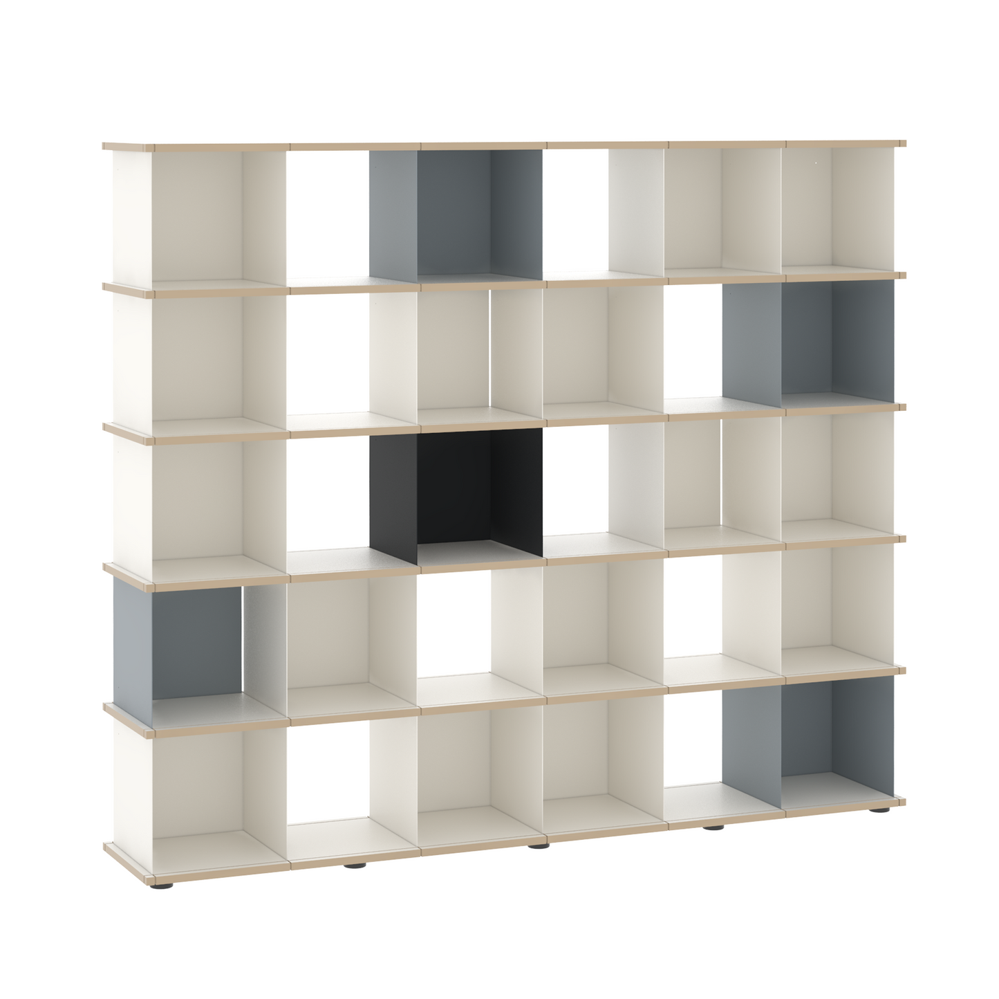 YU SHELF 6er / MDF weiß