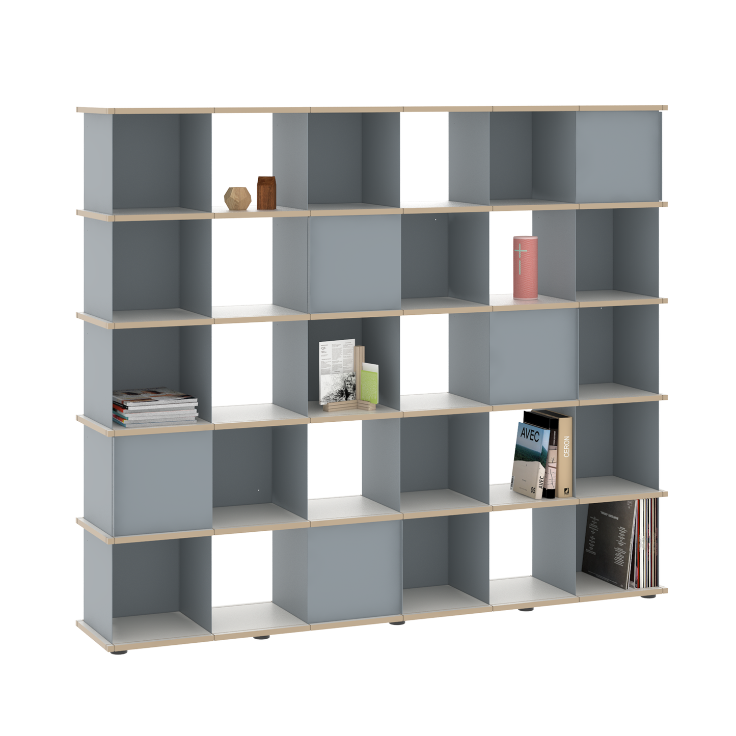 YU SHELF 6er / MDF weiß