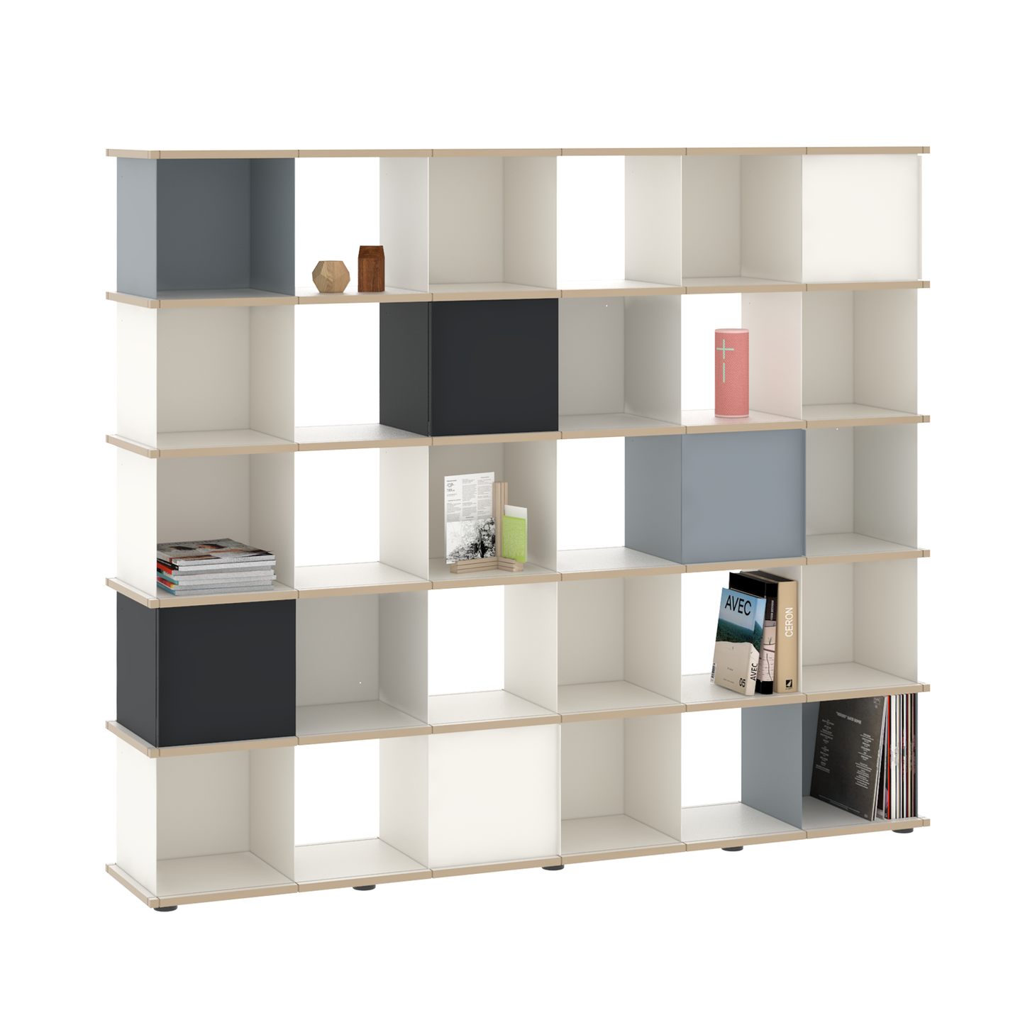 YU SHELF 6er / MDF weiß