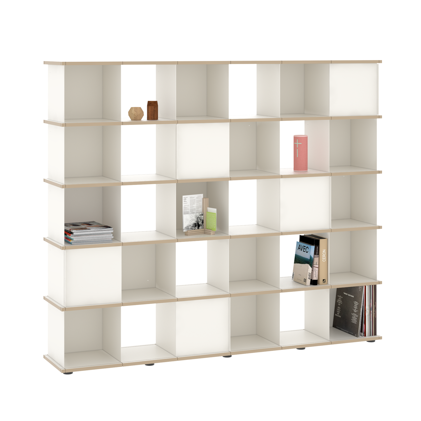 YU SHELF 6er / MDF weiß