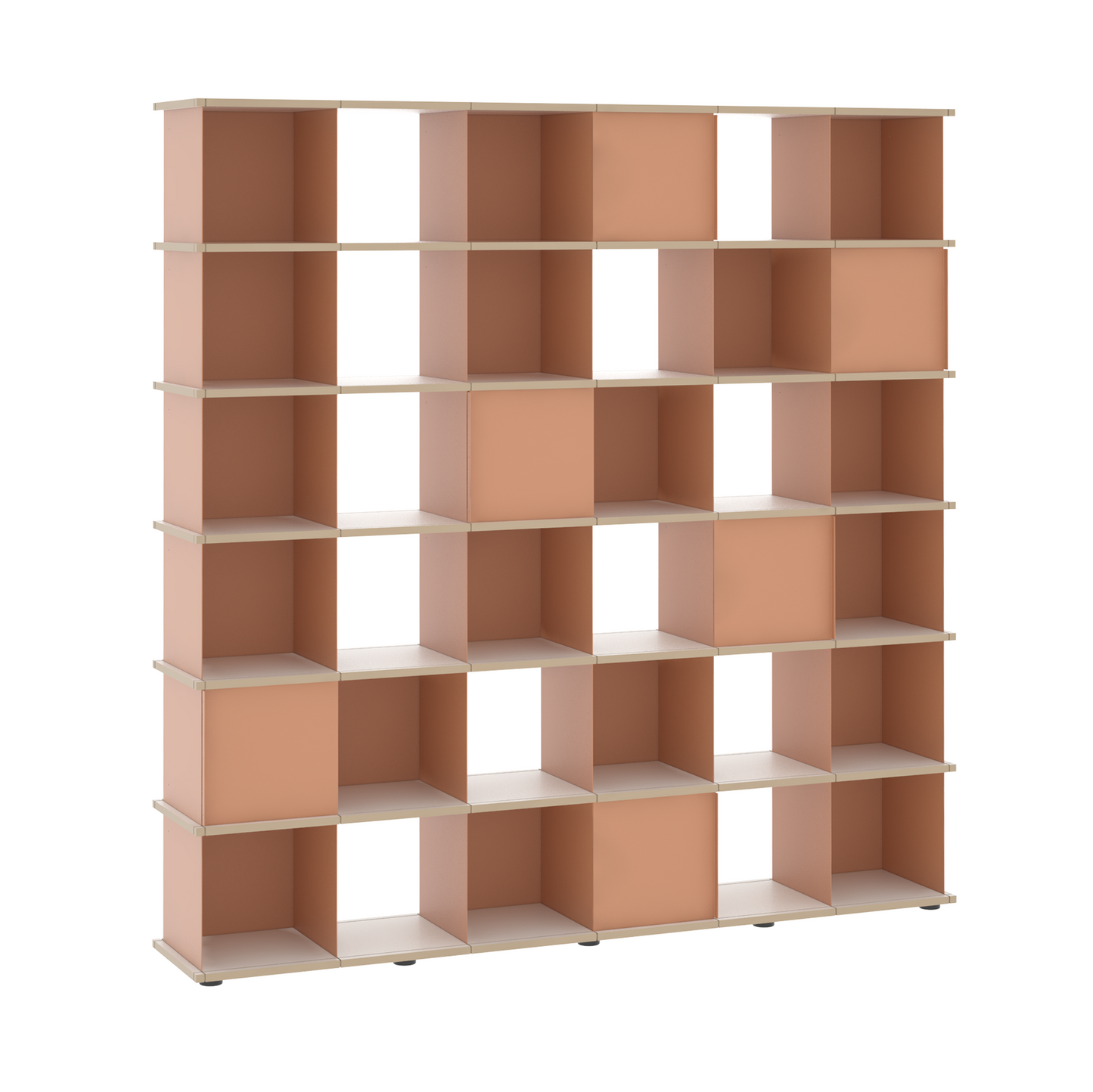 YU SHELF 6er / MDF weiß