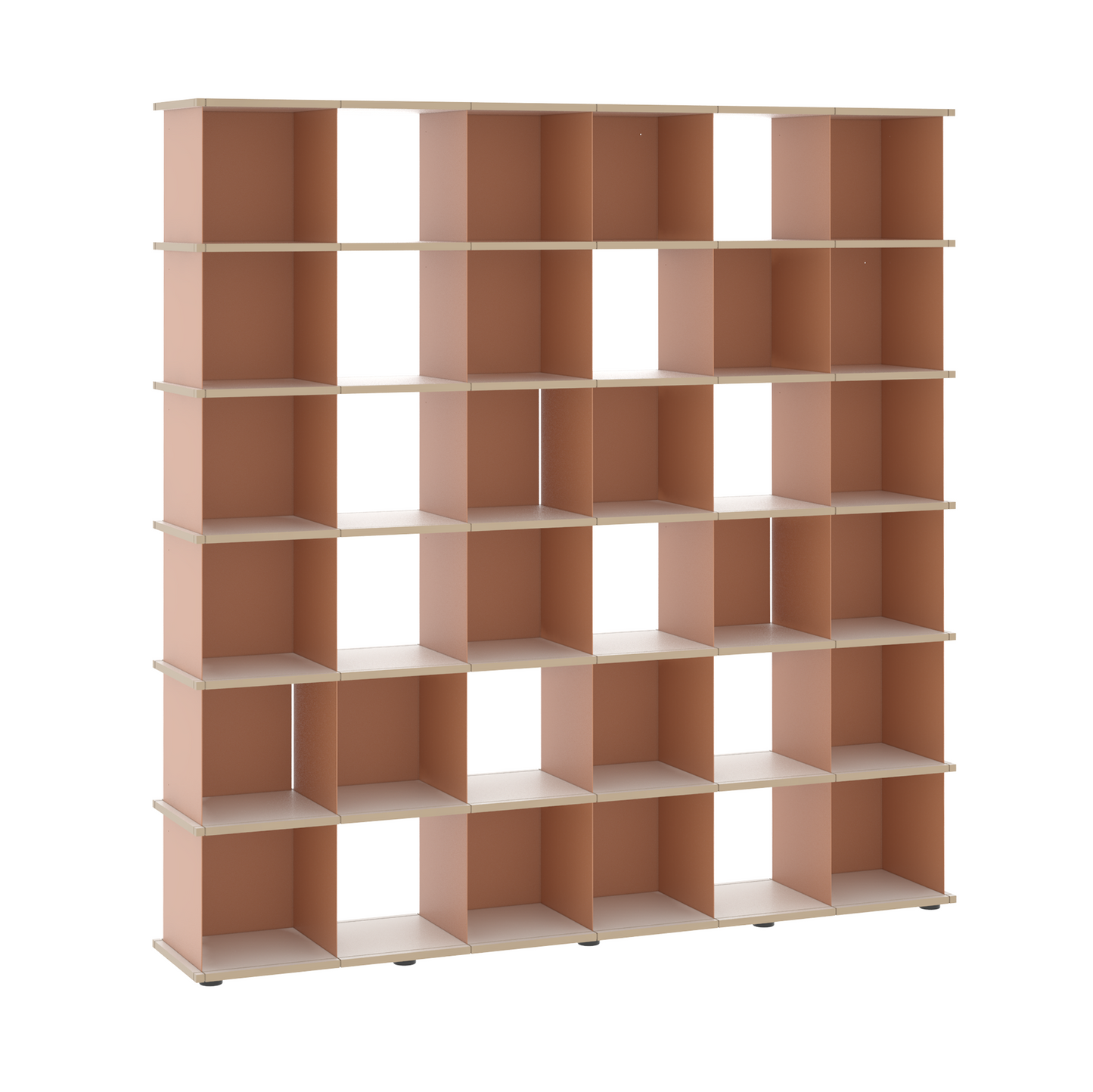 YU SHELF 6er / MDF weiß