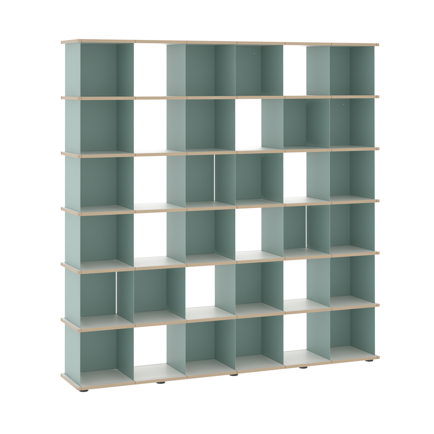 YU SHELF 6er / MDF weiß