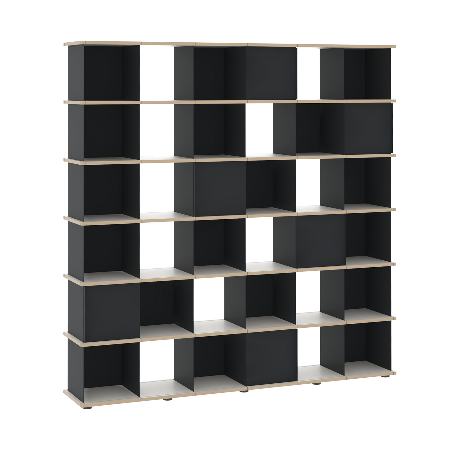 YU SHELF 6er / MDF weiß