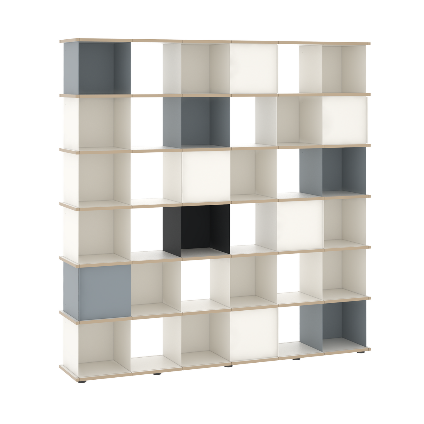 YU SHELF 6er / MDF weiß