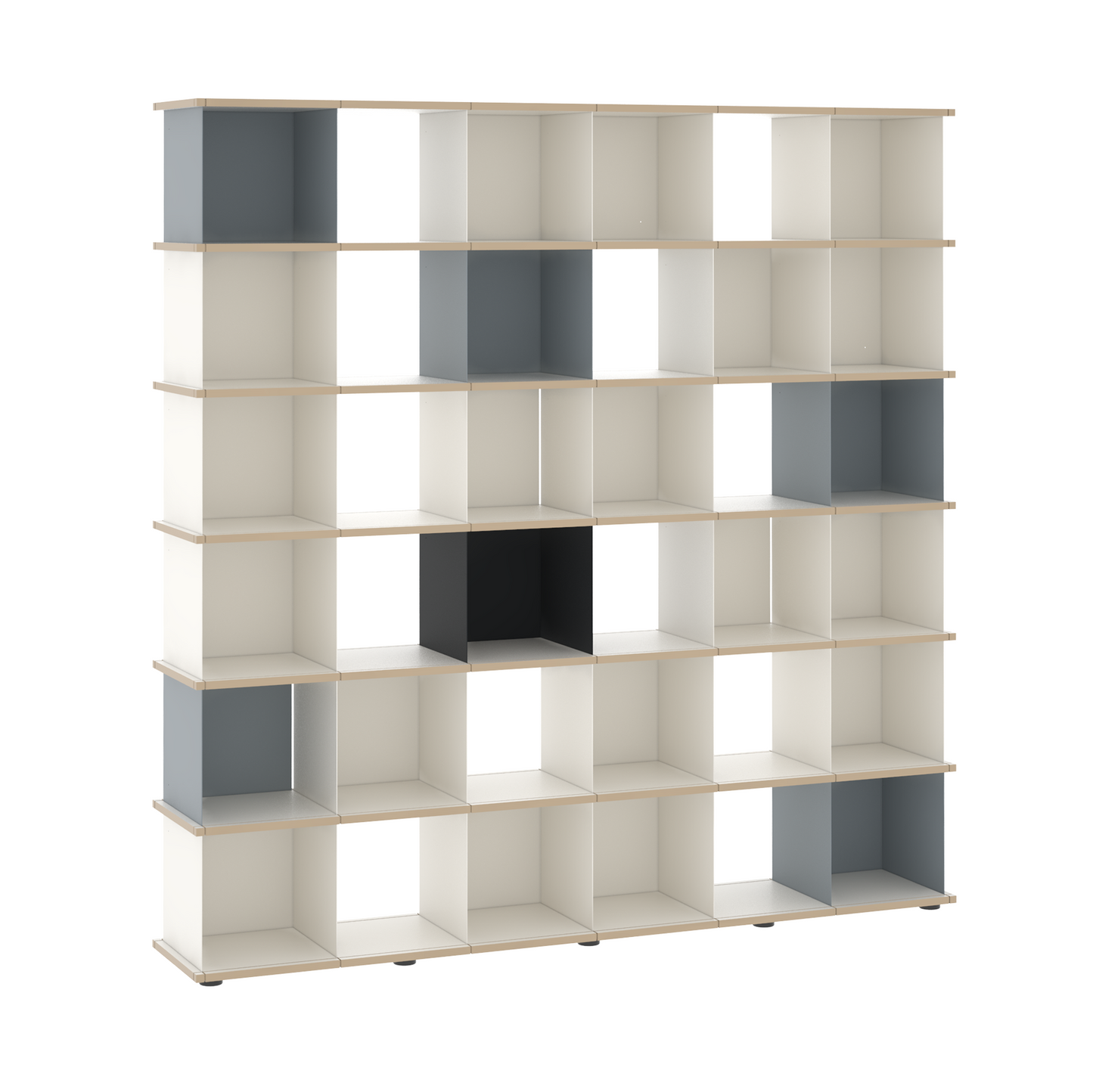 YU SHELF 6er / MDF weiß