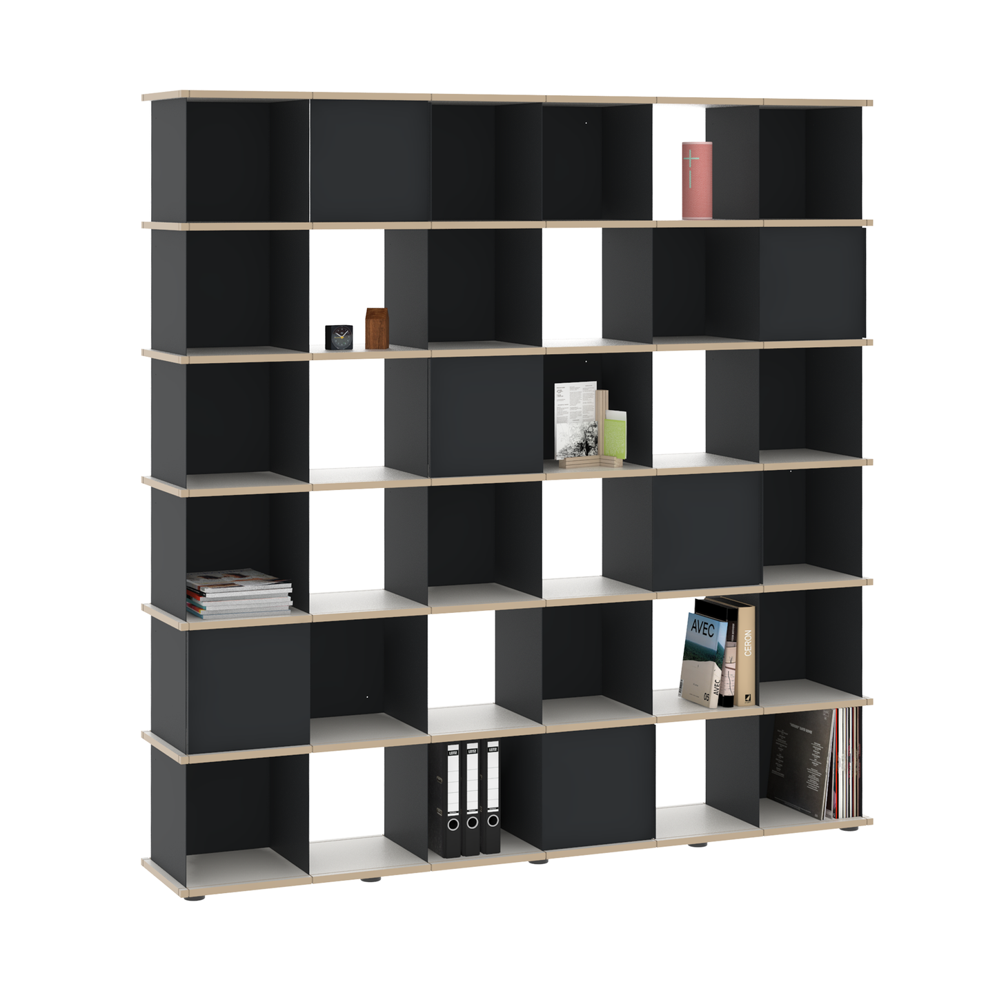 YU SHELF 6er / MDF weiß