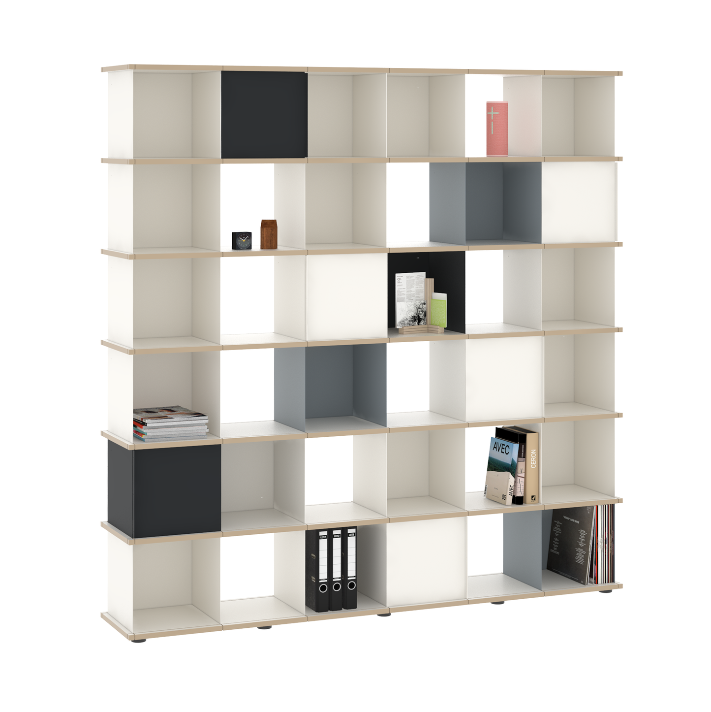 YU SHELF 6er / MDF weiß