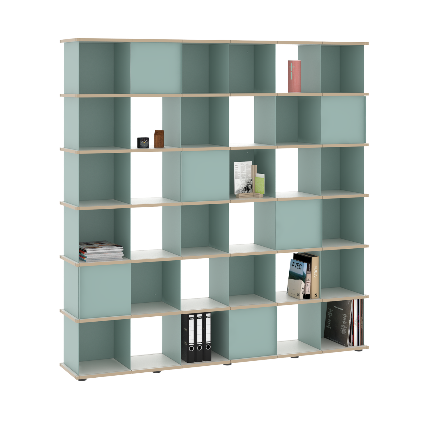 YU SHELF 6er / MDF weiß