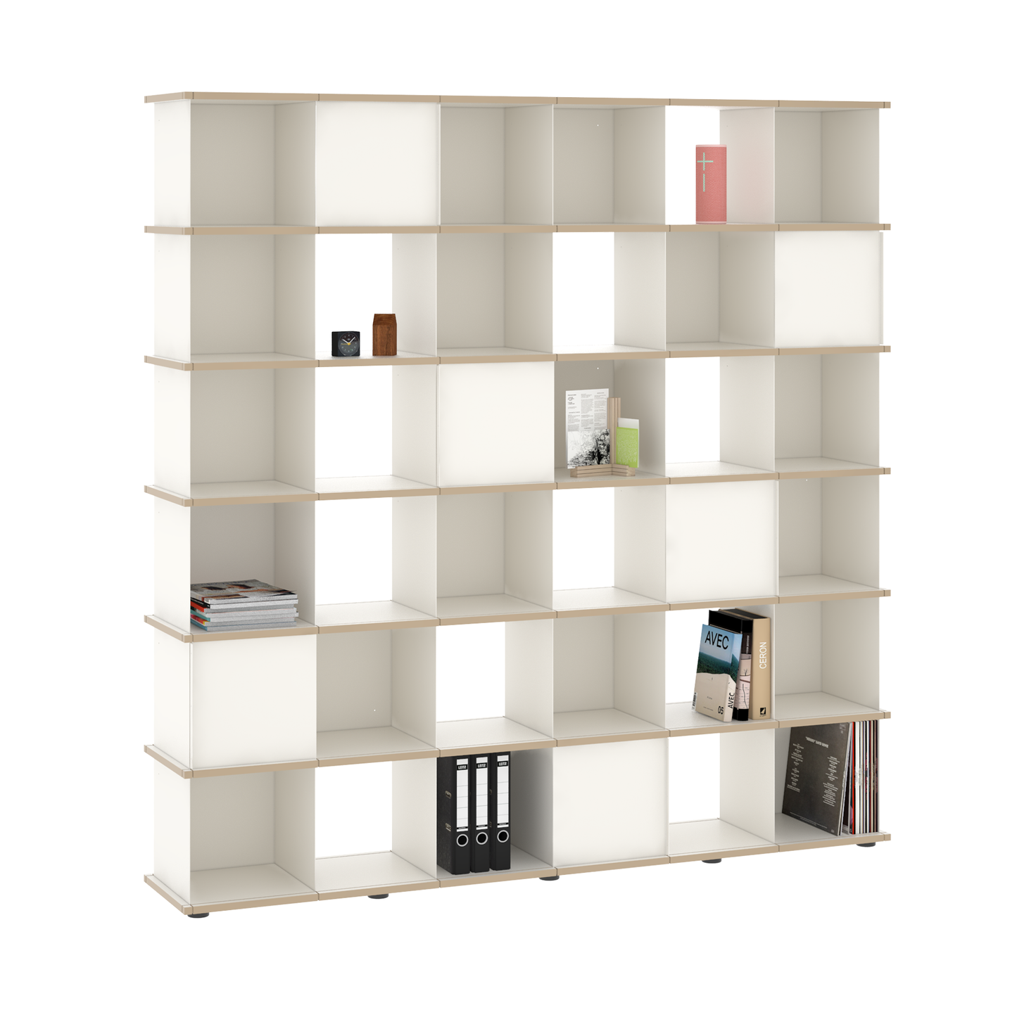 YU SHELF 6er / MDF weiß