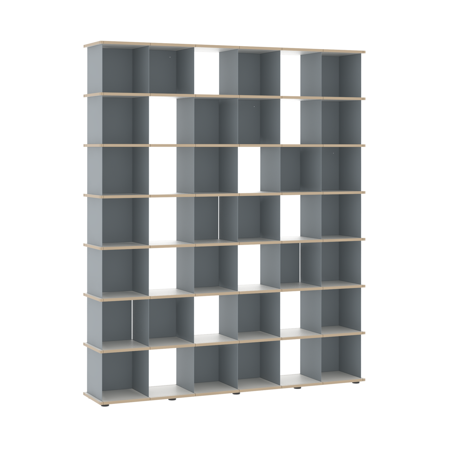 YU SHELF 6er / MDF weiß