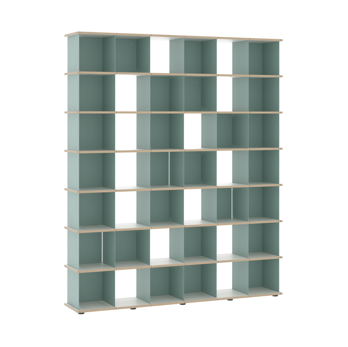 YU SHELF 6er / MDF weiß