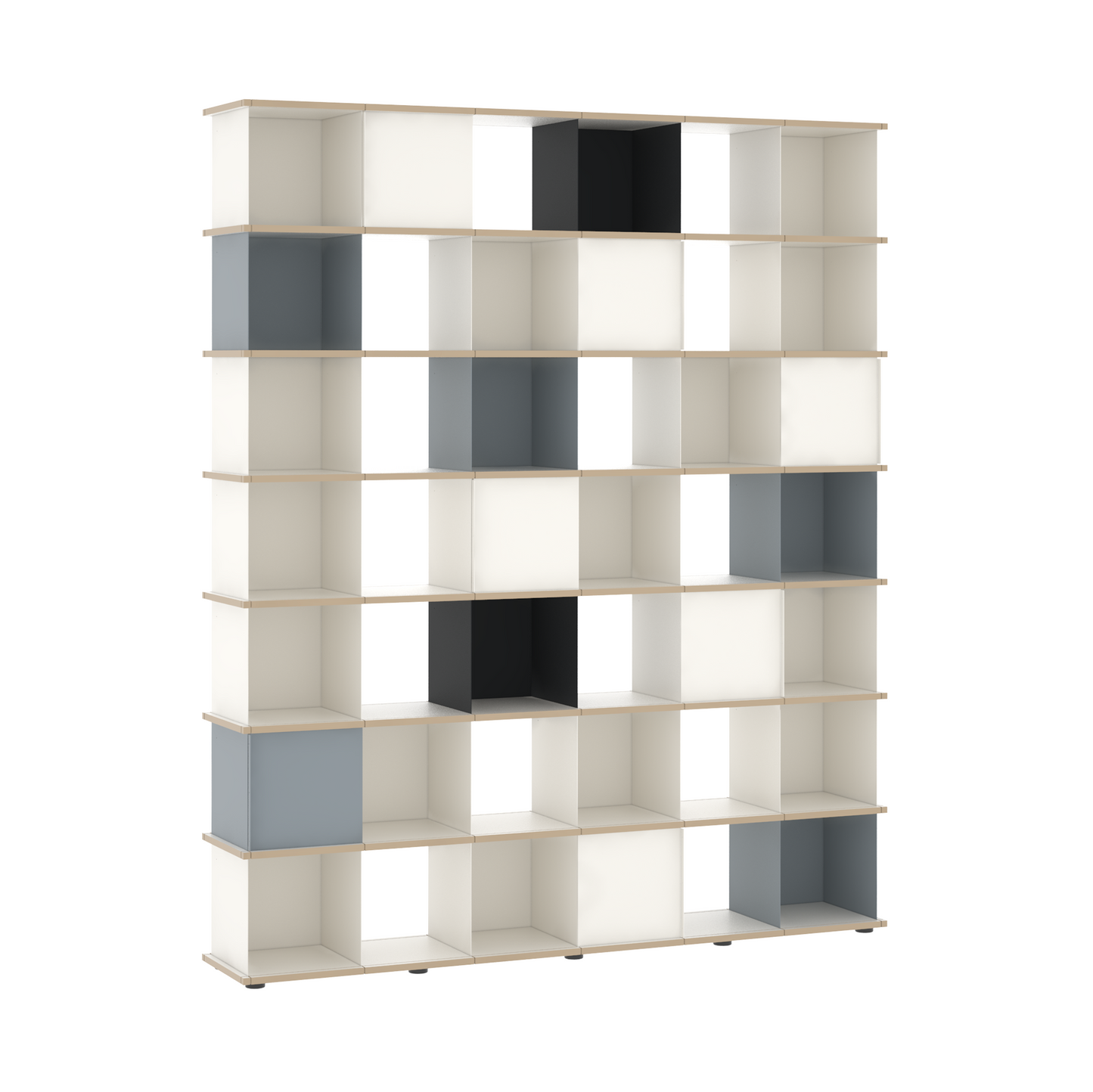 YU SHELF 6er / MDF weiß