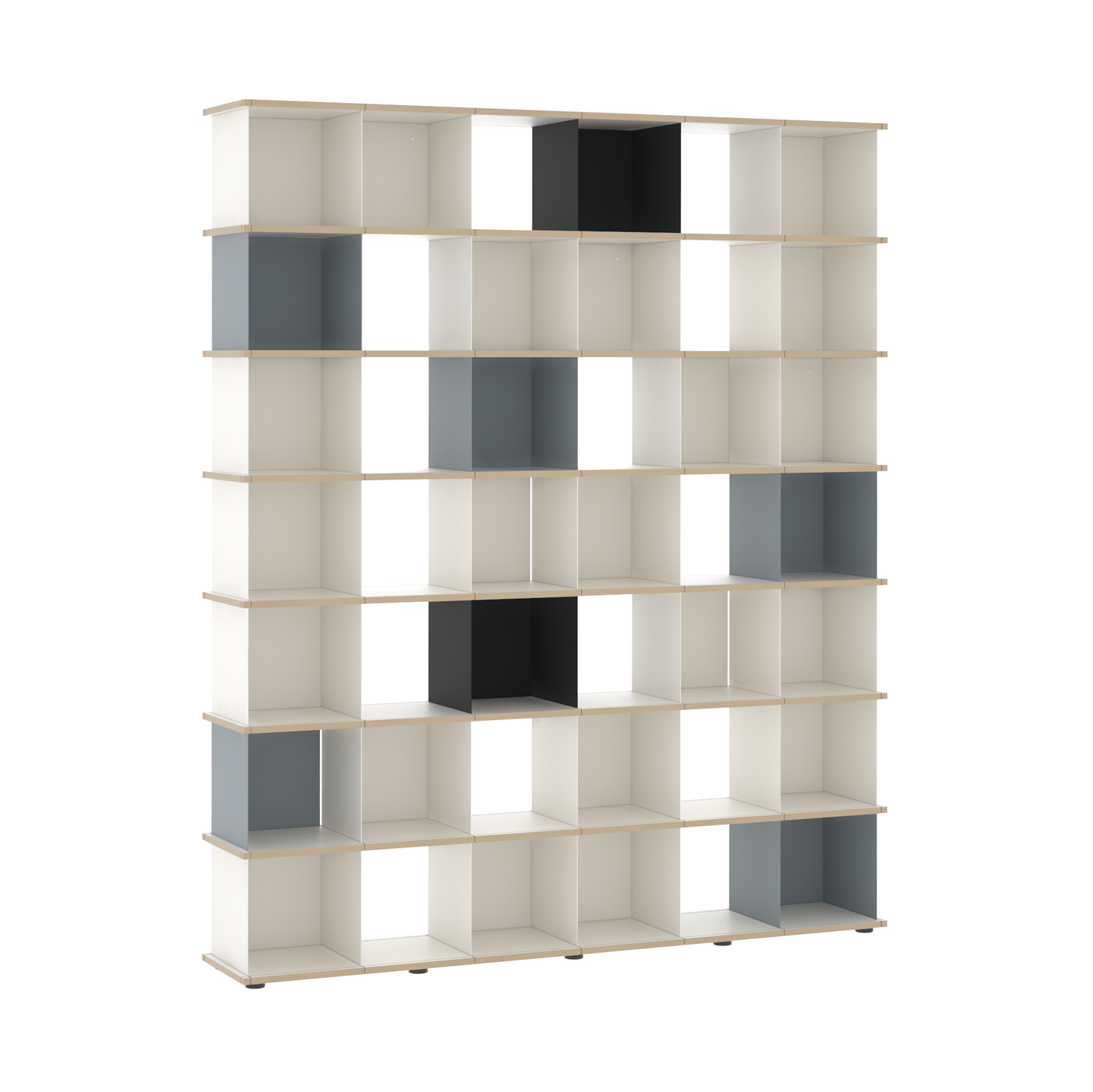 YU SHELF 6er / MDF weiß