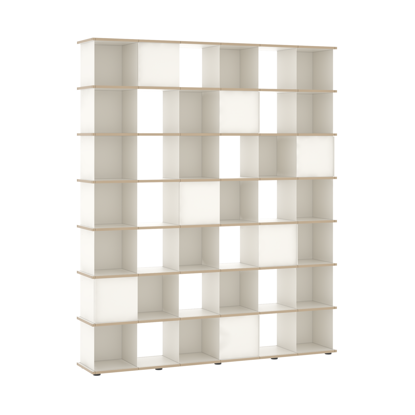 YU SHELF 6er / MDF weiß