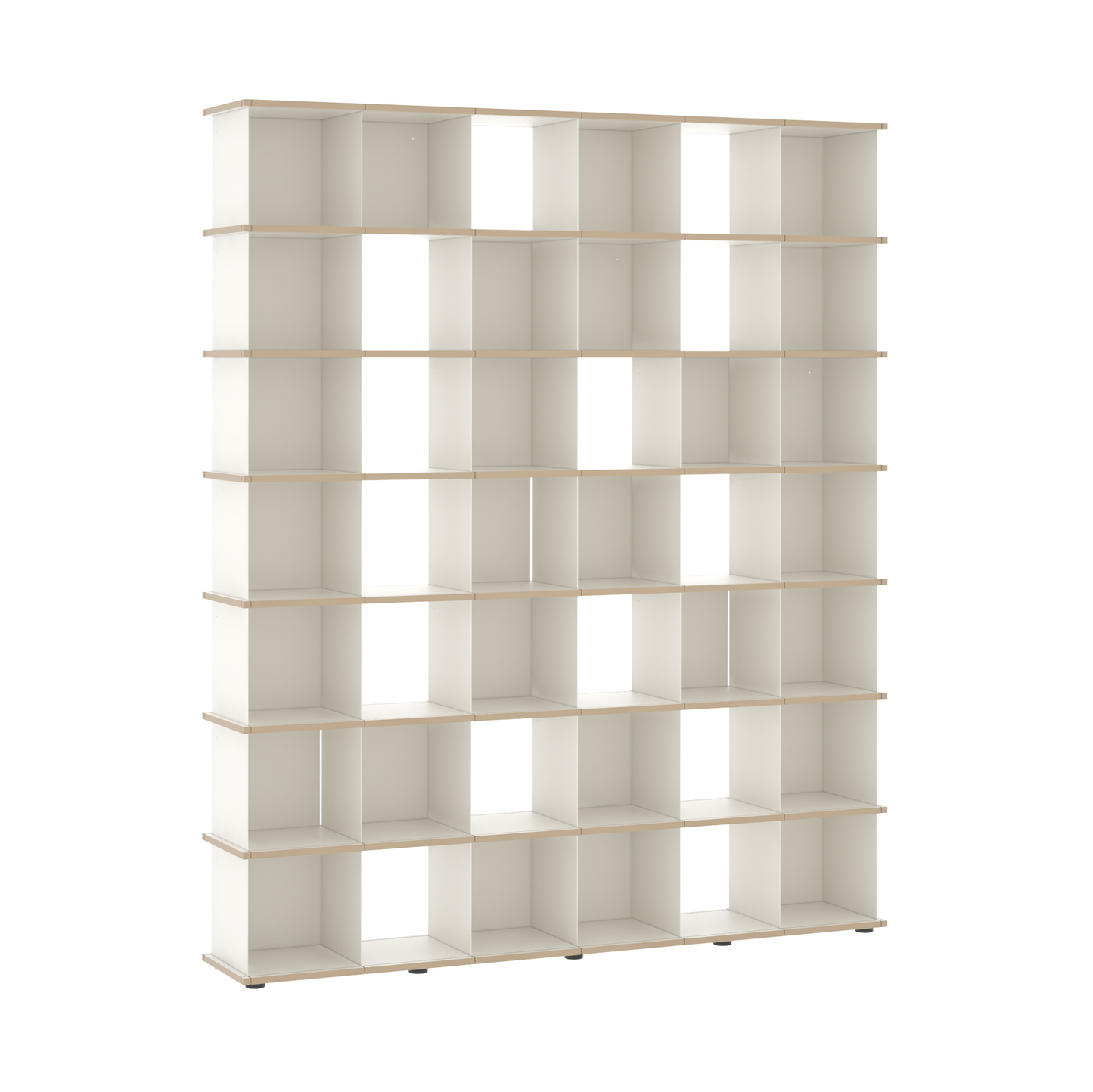 YU SHELF 6er / MDF weiß