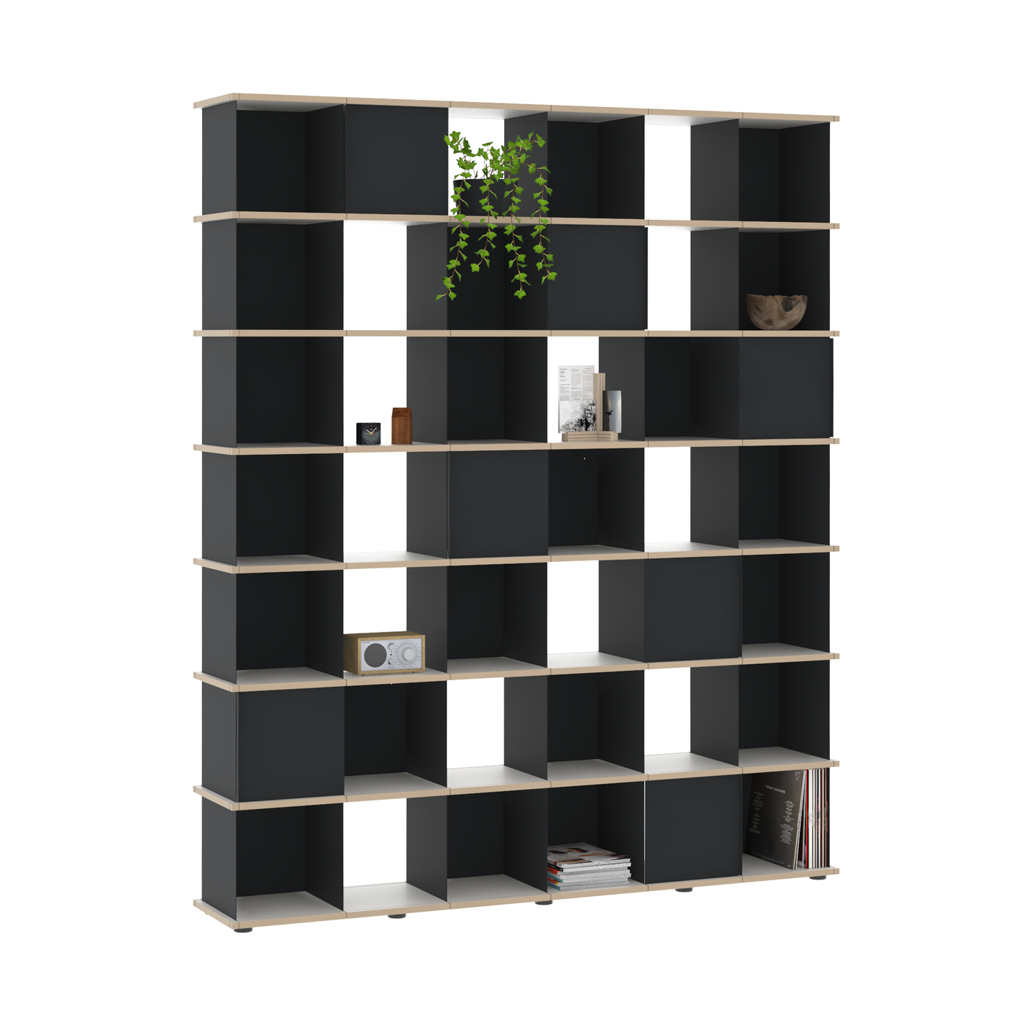 YU SHELF 6er / MDF weiß