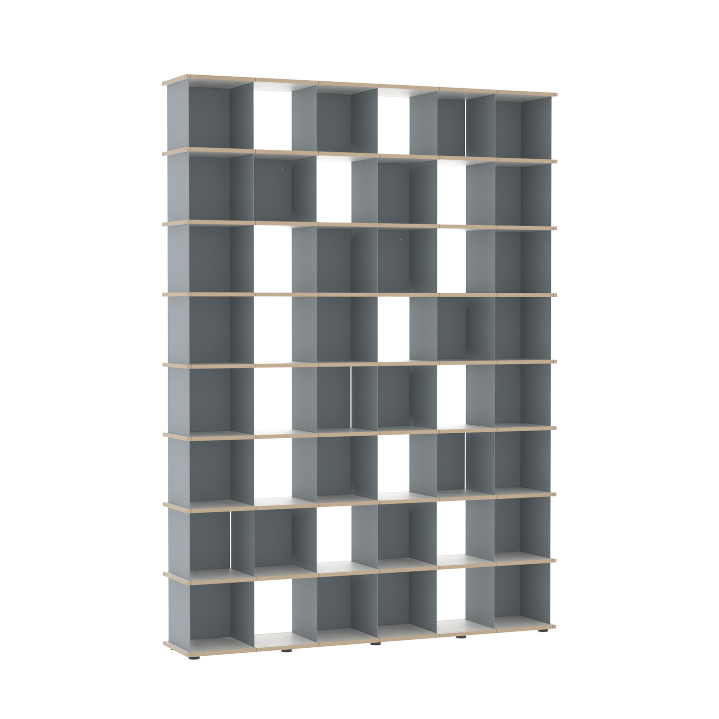 YU SHELF 6er / MDF weiß