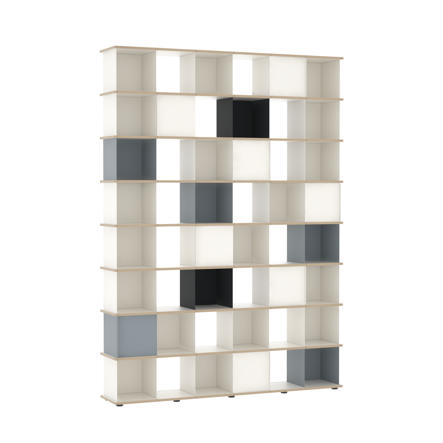 YU SHELF 6er / MDF weiß