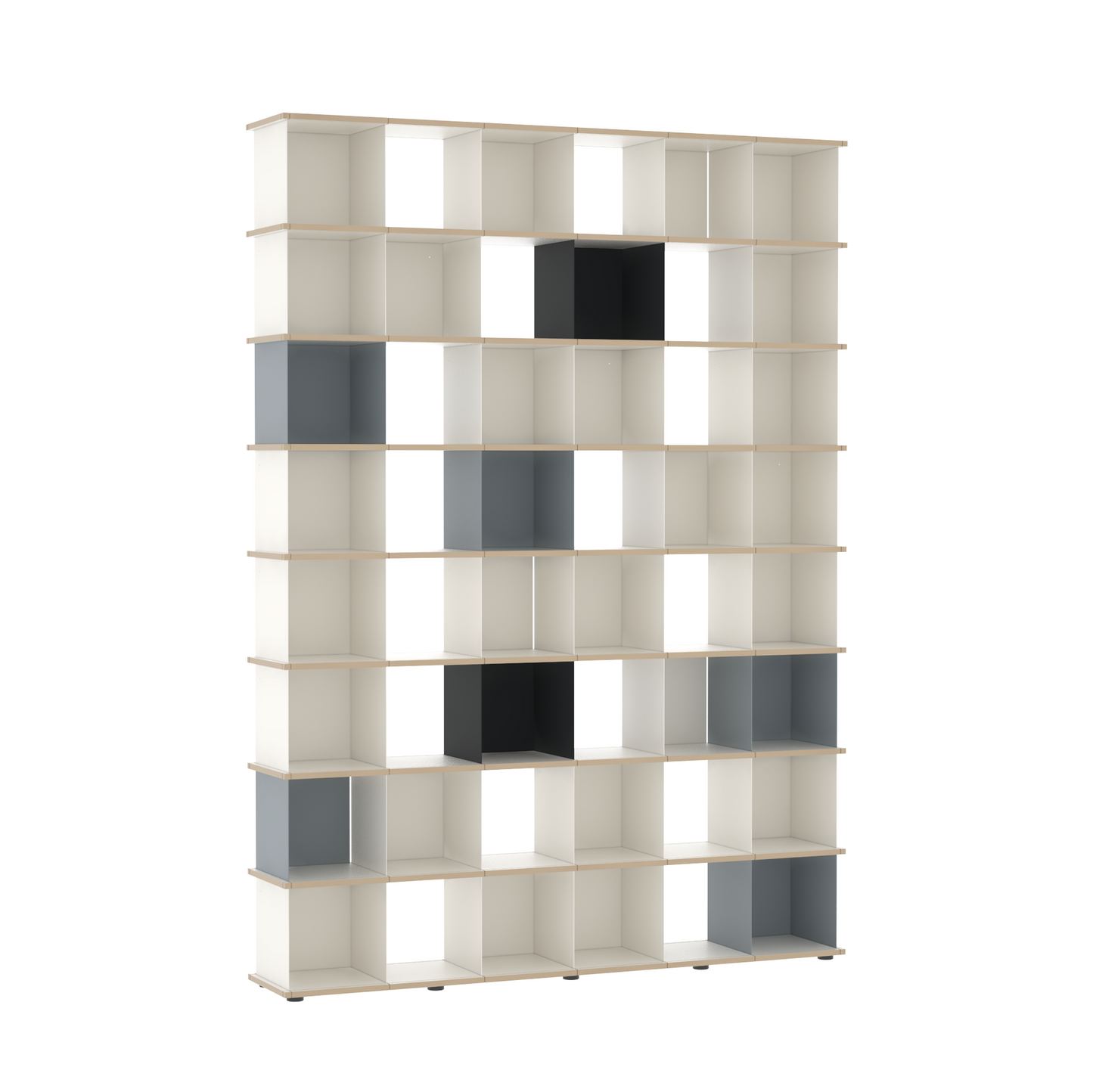 YU SHELF 6er / MDF weiß