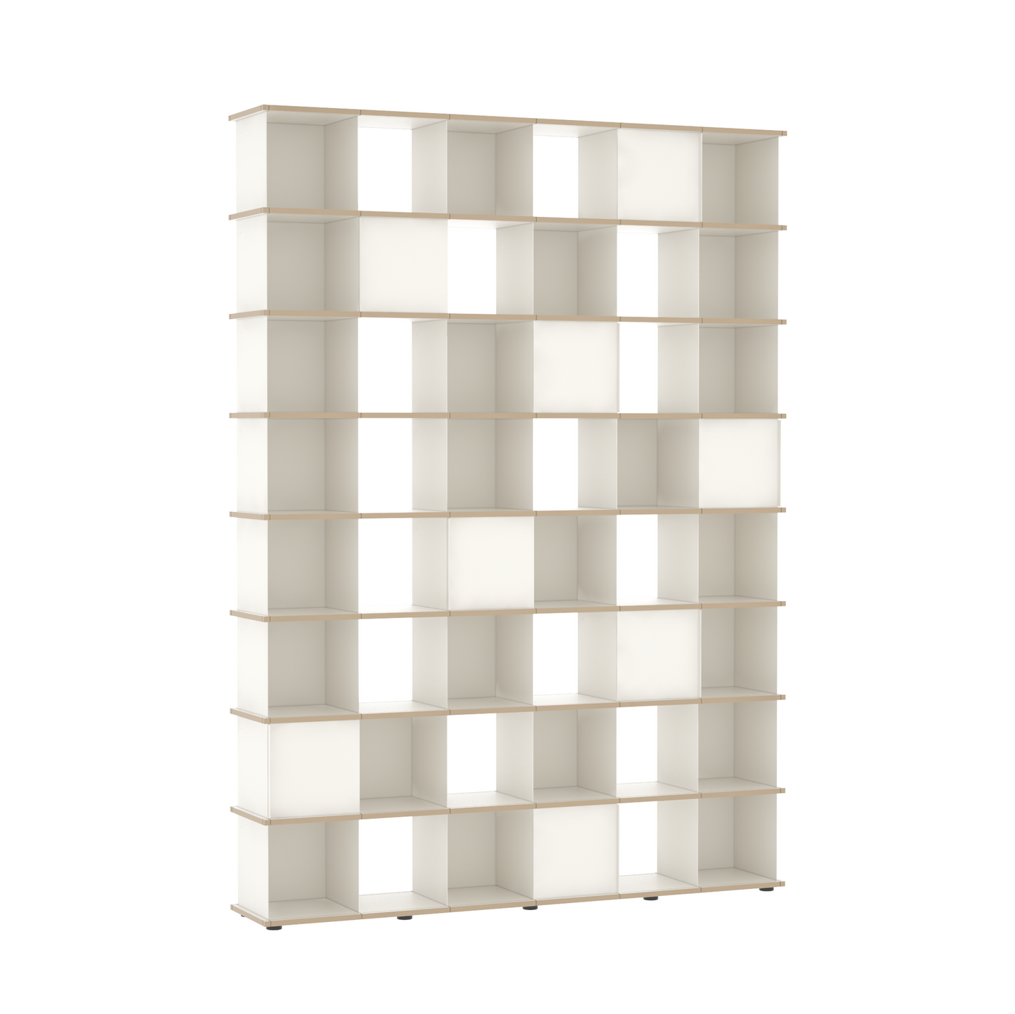 YU SHELF 6er / MDF weiß