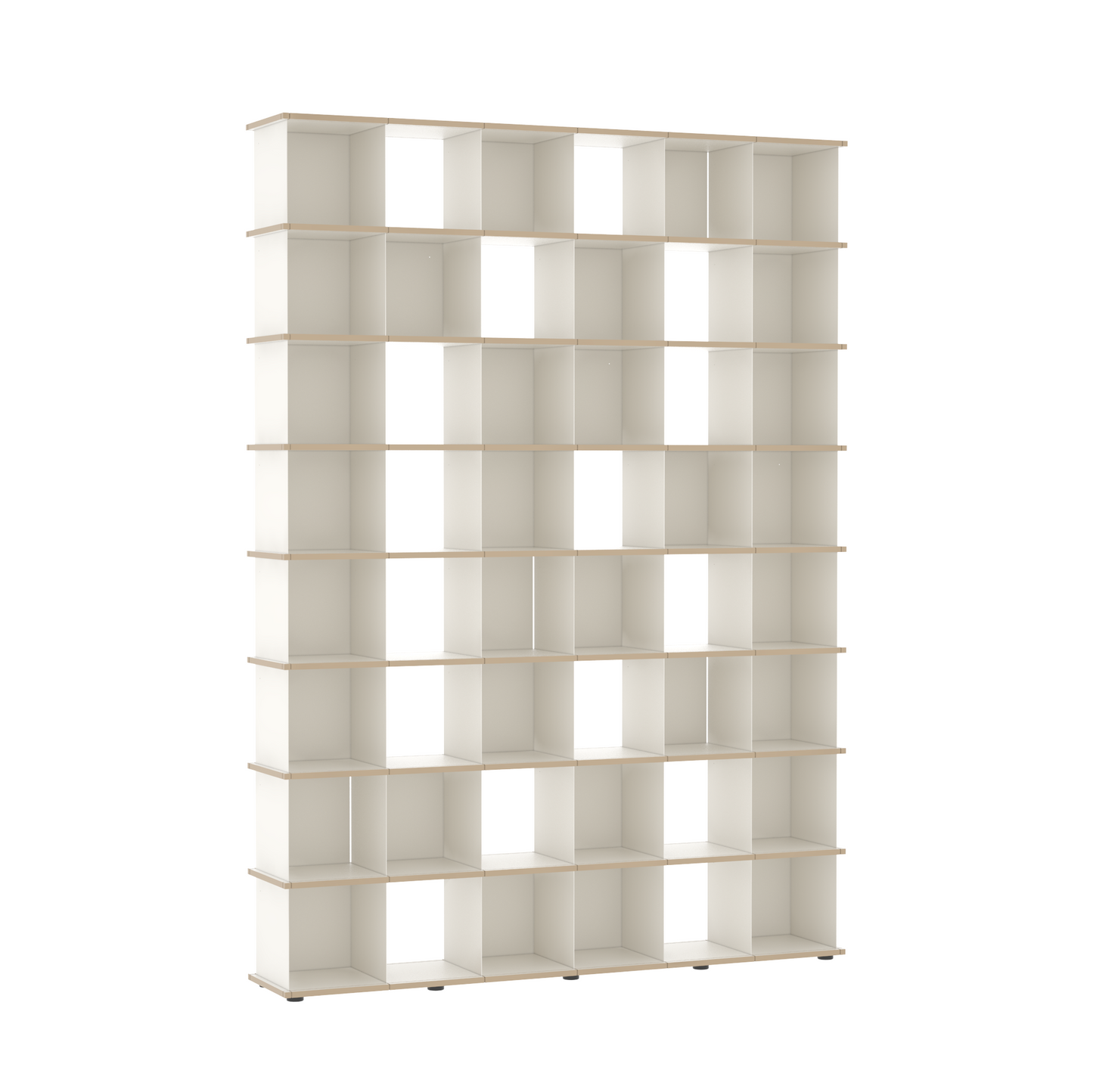 YU SHELF 6er / MDF weiß