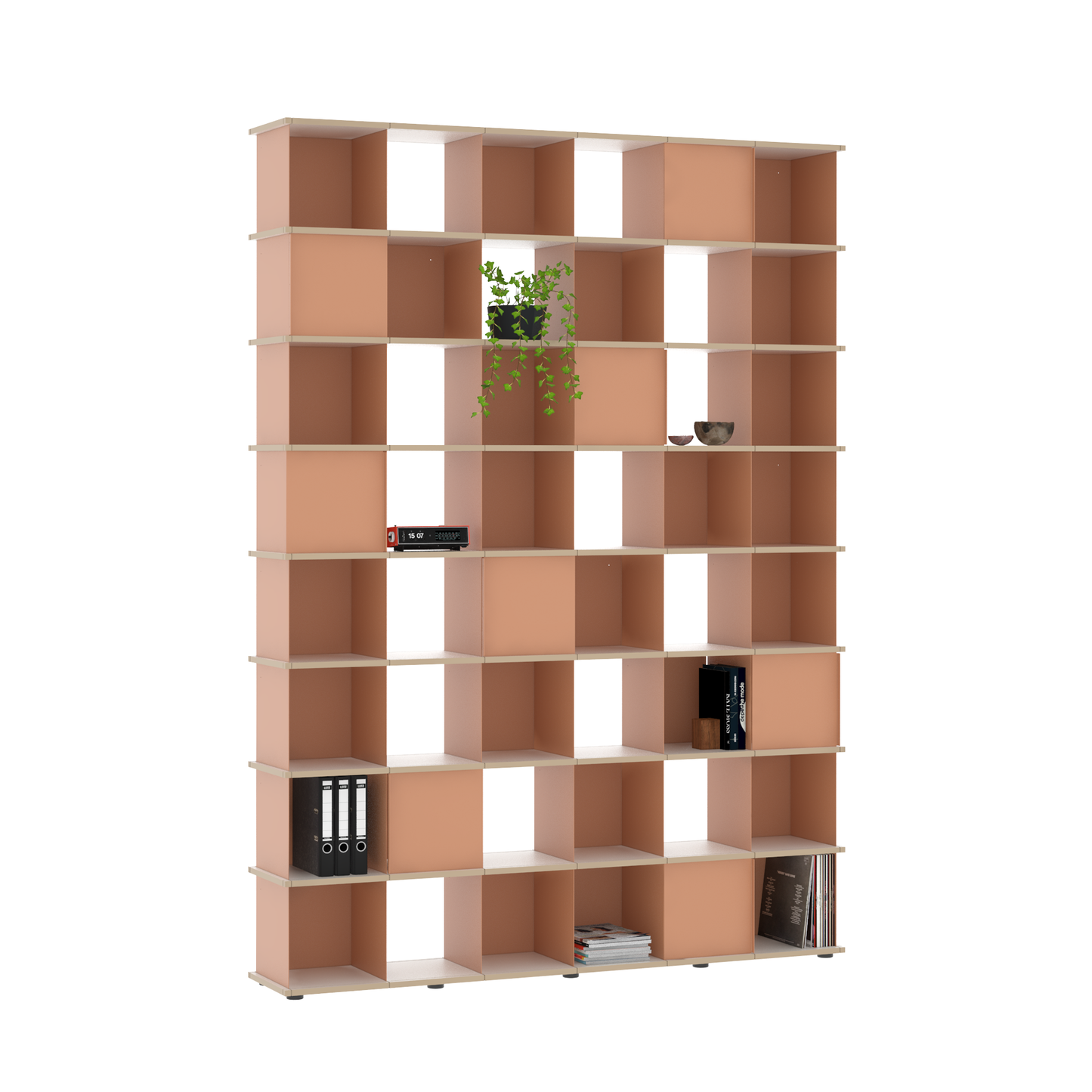 YU SHELF 6er / MDF weiß