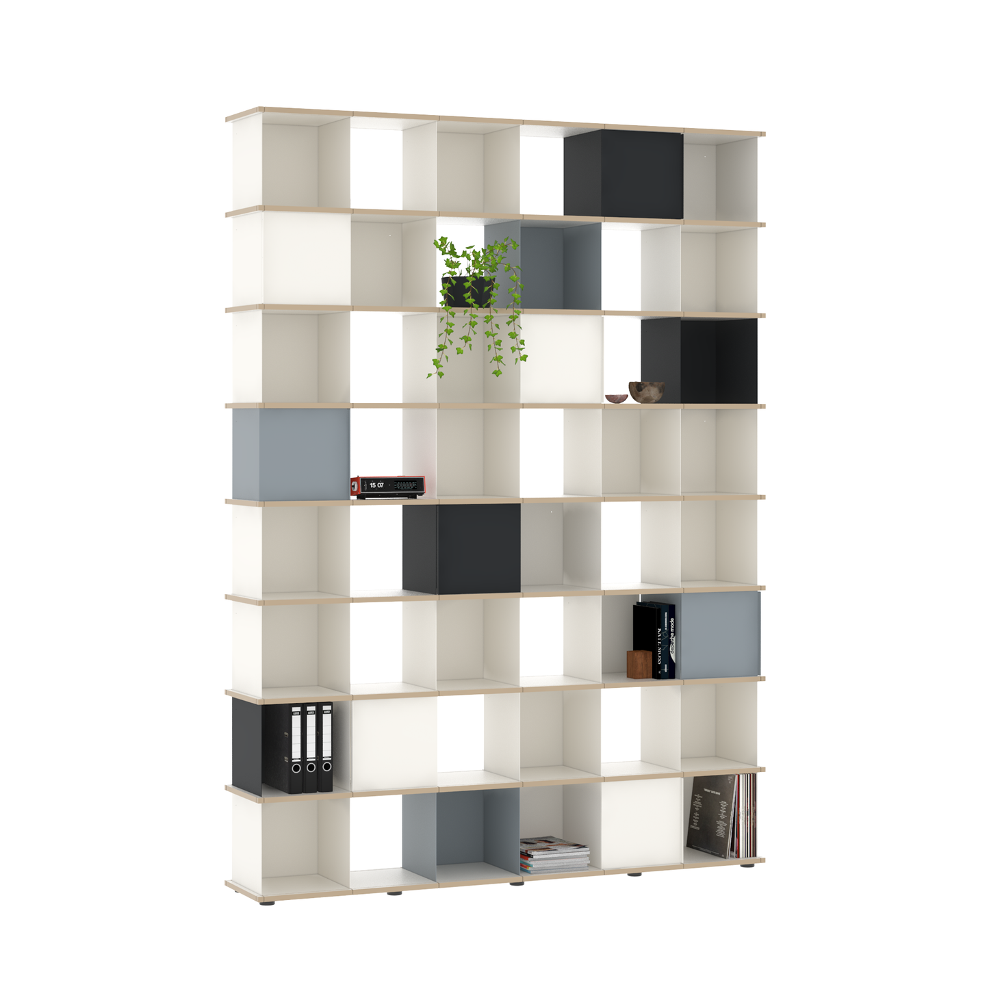 YU SHELF 6er / MDF weiß