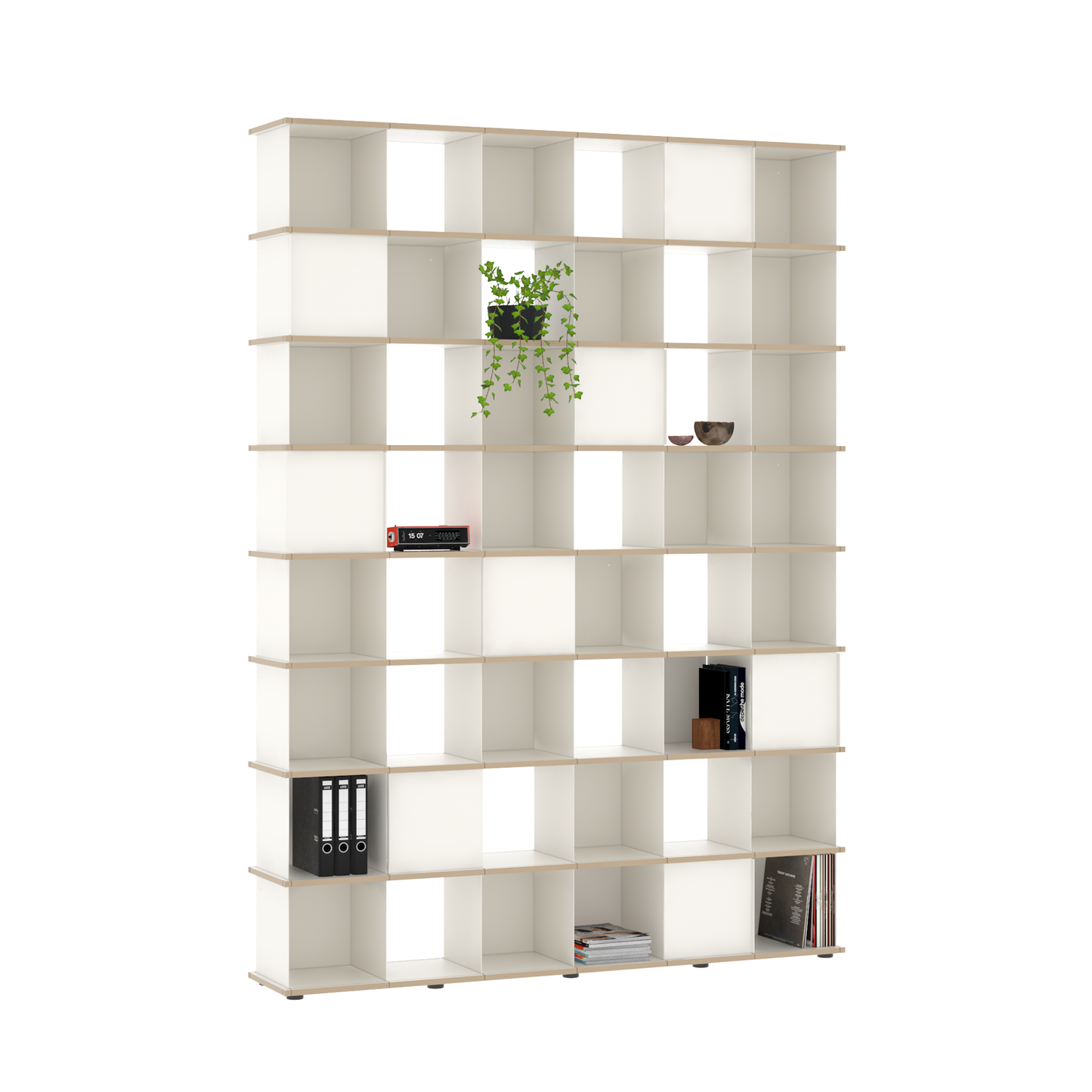 YU SHELF 6er / MDF weiß