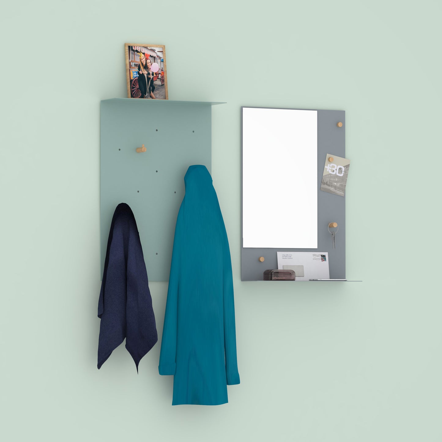 LY coat hook oak 