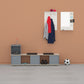 LY WARDROBE with 3 pieces of LY oak coat hooks