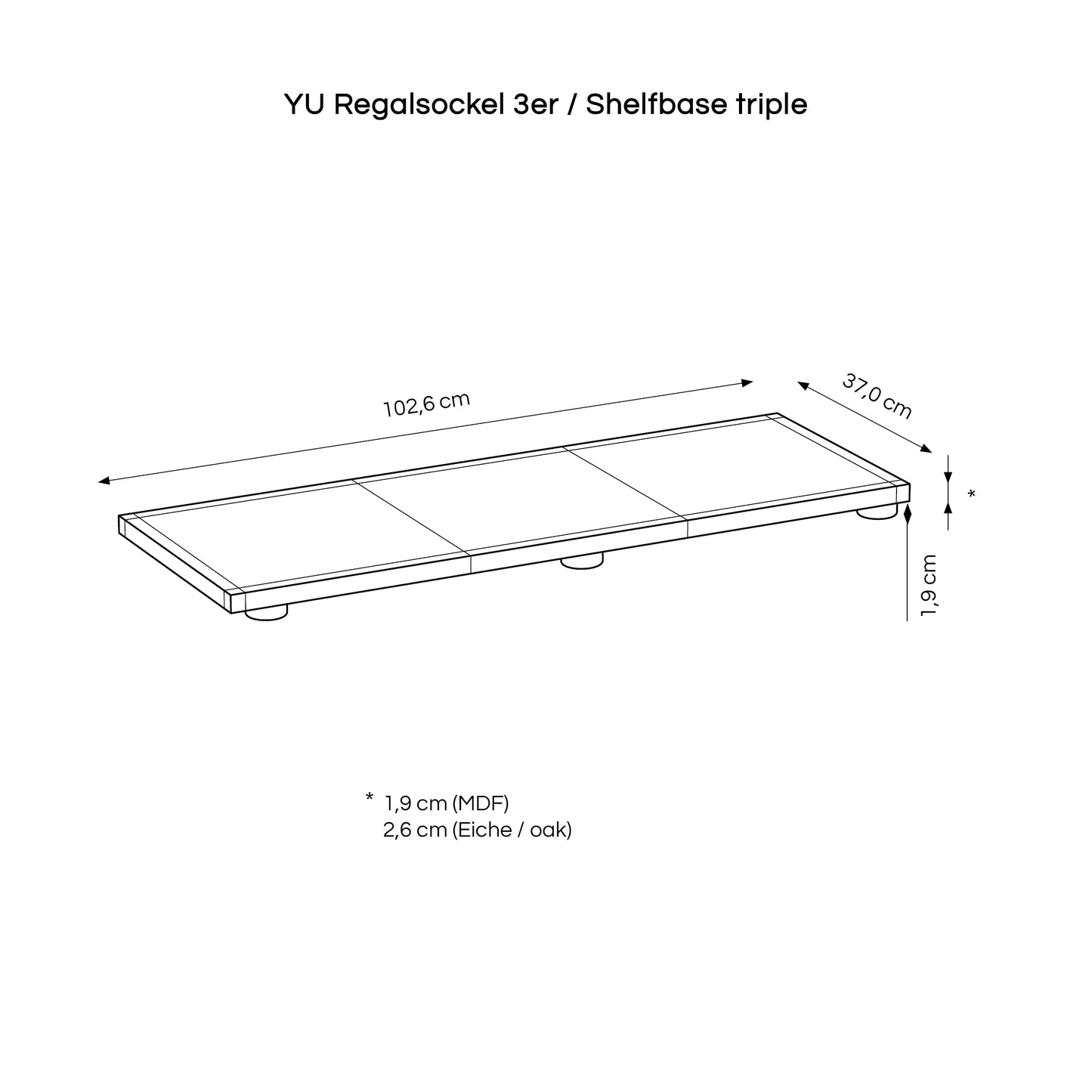 YU shelfbase / 1 series / 3 series / 5 series