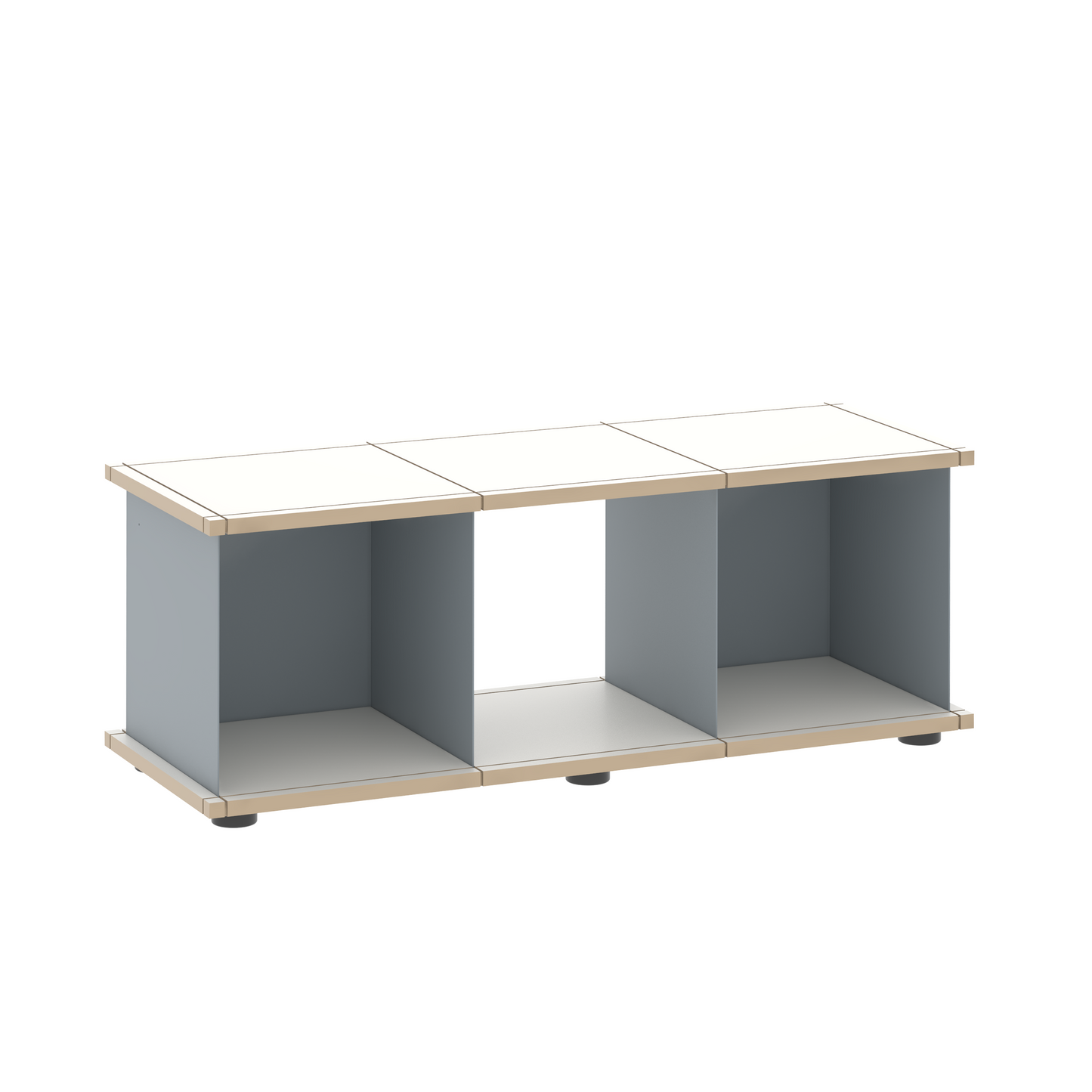 YU SHELF 3 series / MDF white