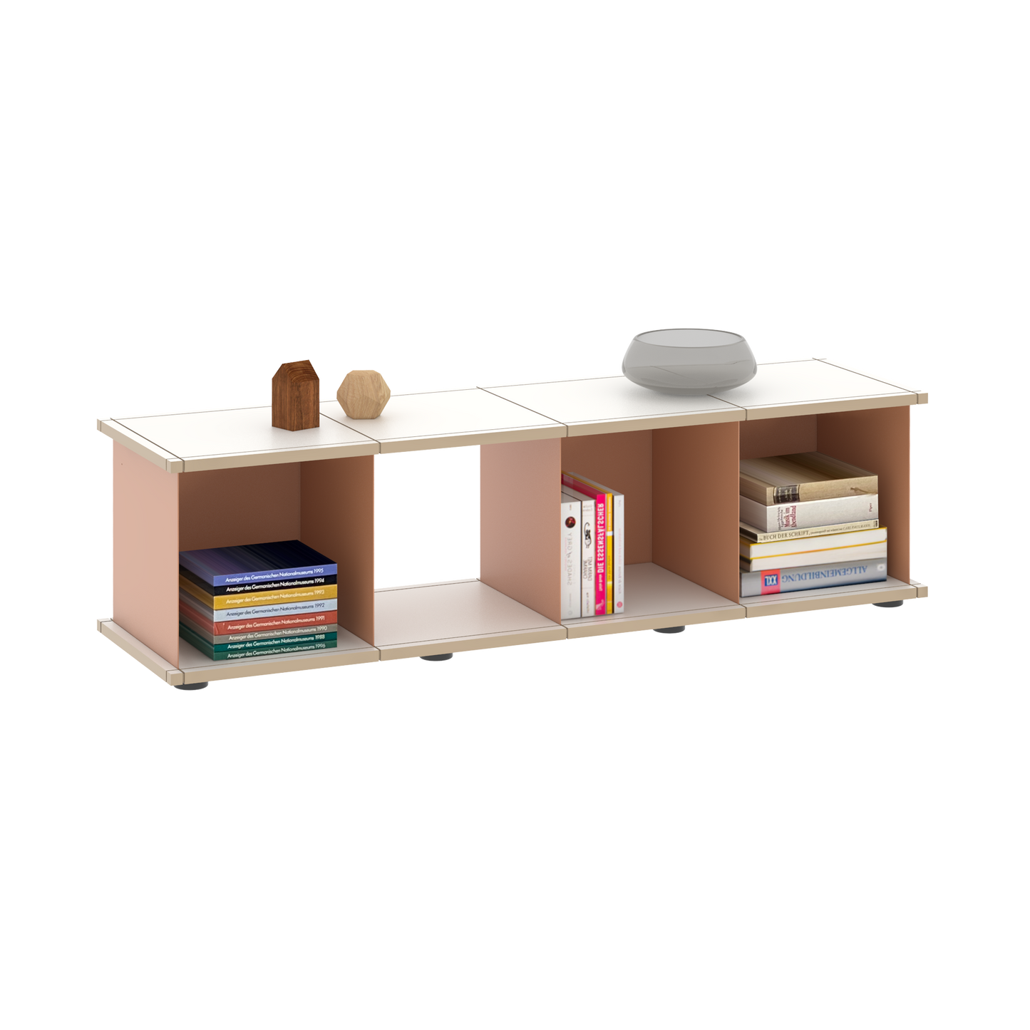 YU SHELF 4er / MDF weiß