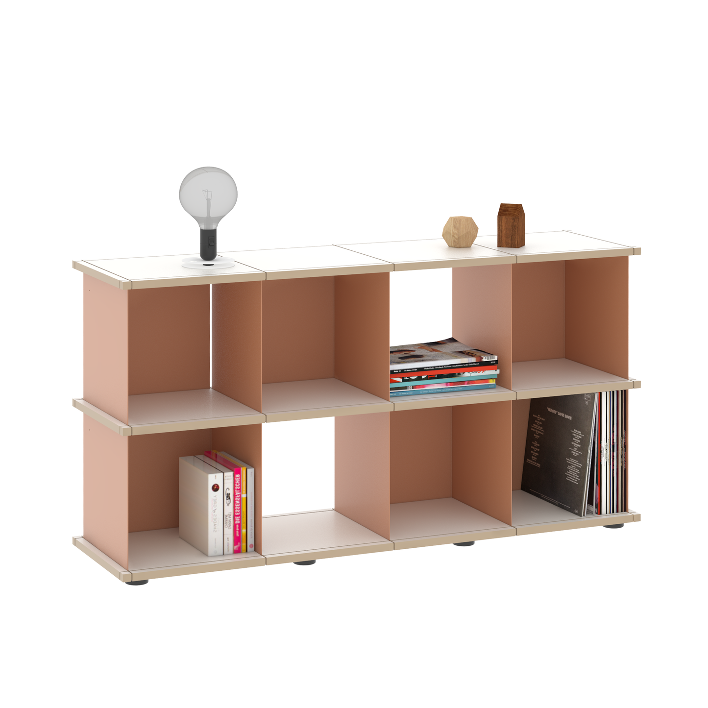 YU SHELF 4er / MDF weiß