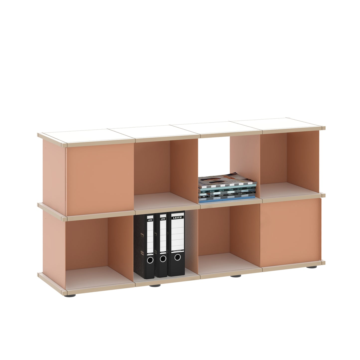 YU SHELF 4er / MDF weiß