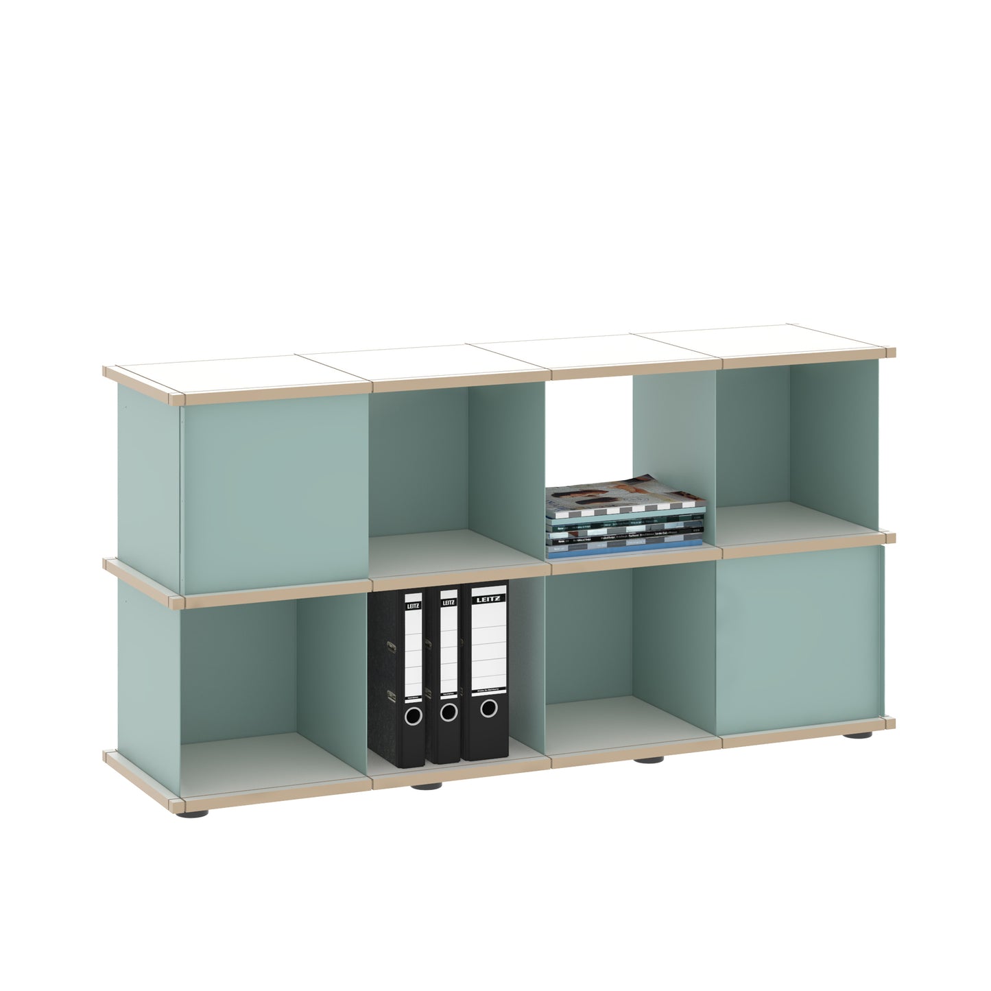 YU SHELF 4er / MDF weiß