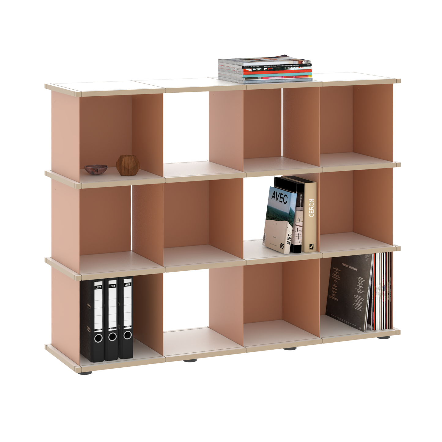 YU SHELF 4er / MDF weiß