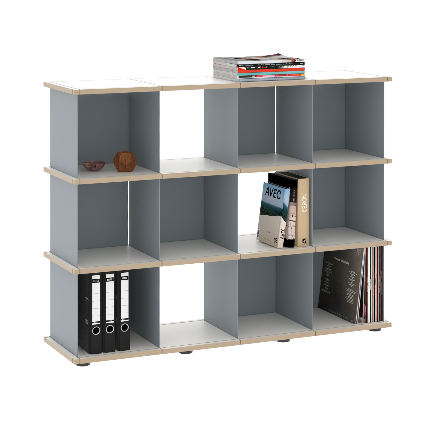 YU SHELF 4er / MDF weiß