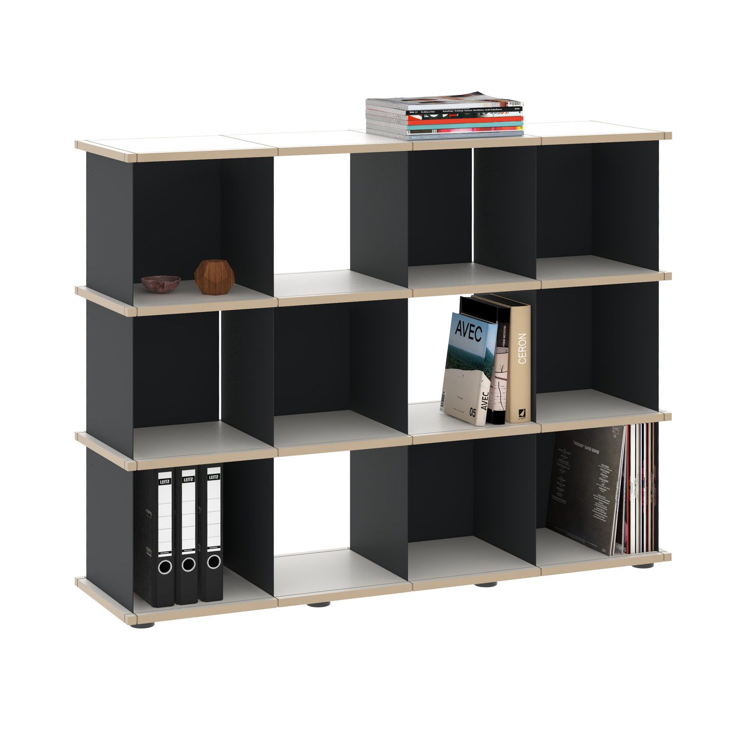 YU SHELF 4er / MDF weiß