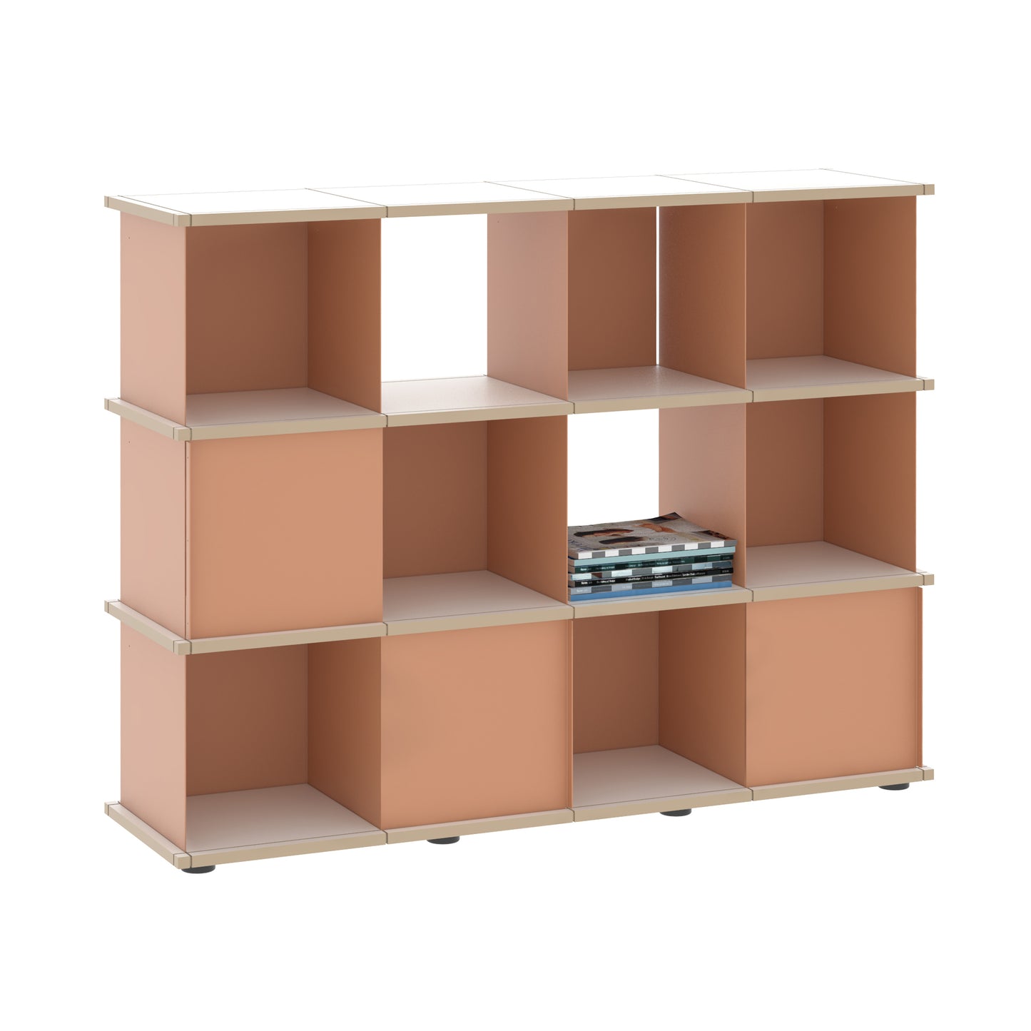 YU SHELF 4er / MDF weiß