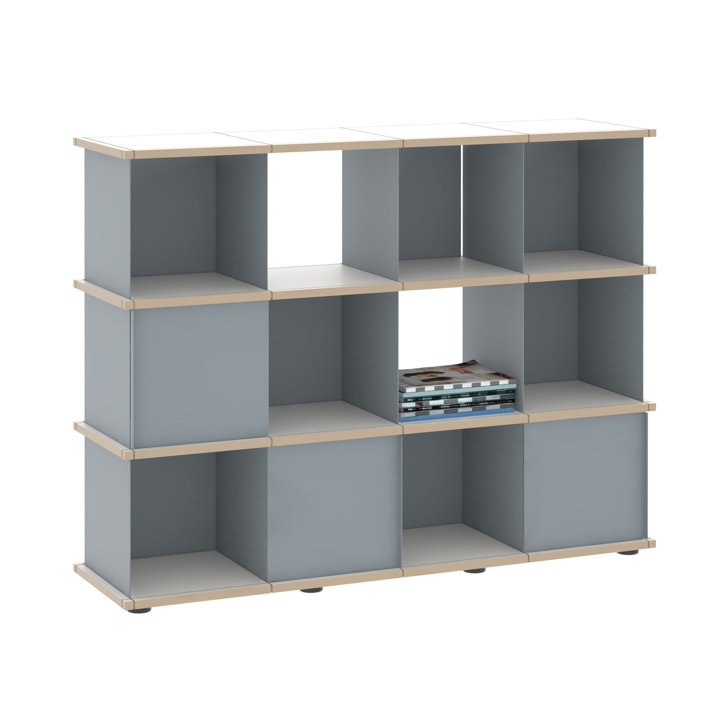 YU SHELF 4er / MDF weiß