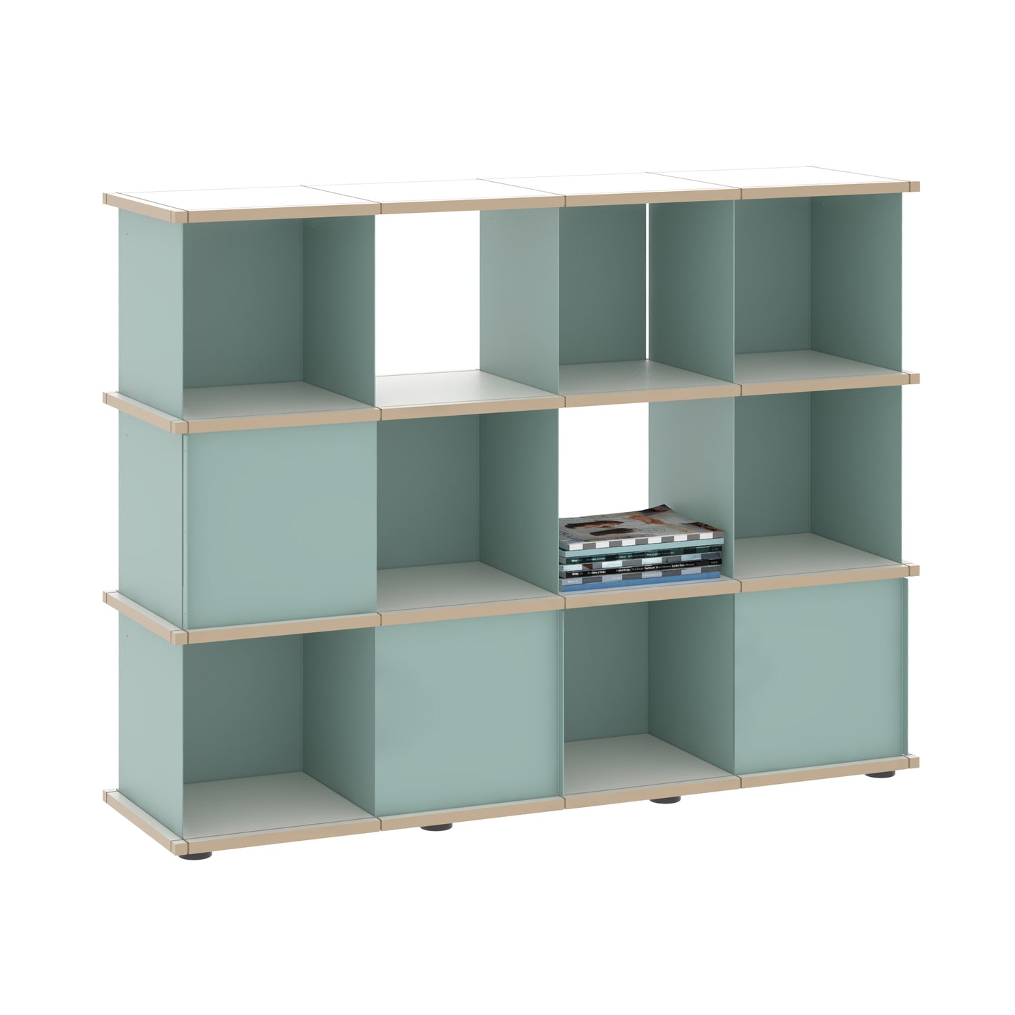 YU SHELF 4er / MDF weiß