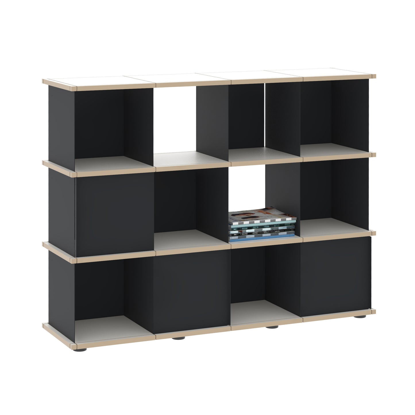 YU SHELF 4er / MDF weiß