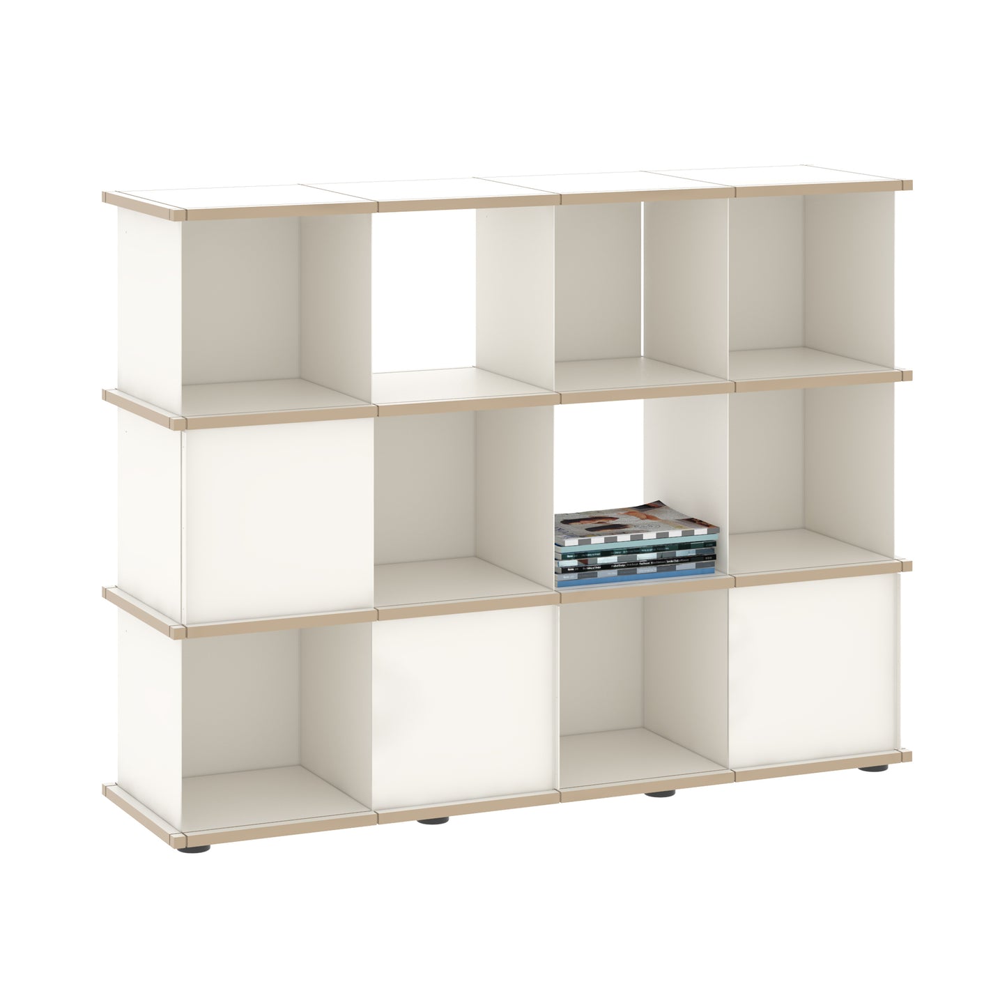 YU SHELF 4er / MDF weiß